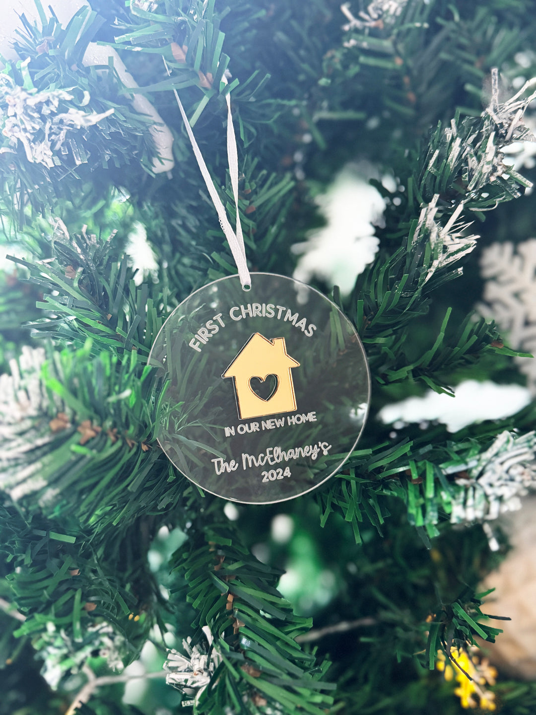 Personalised New home Christmas tree decoration