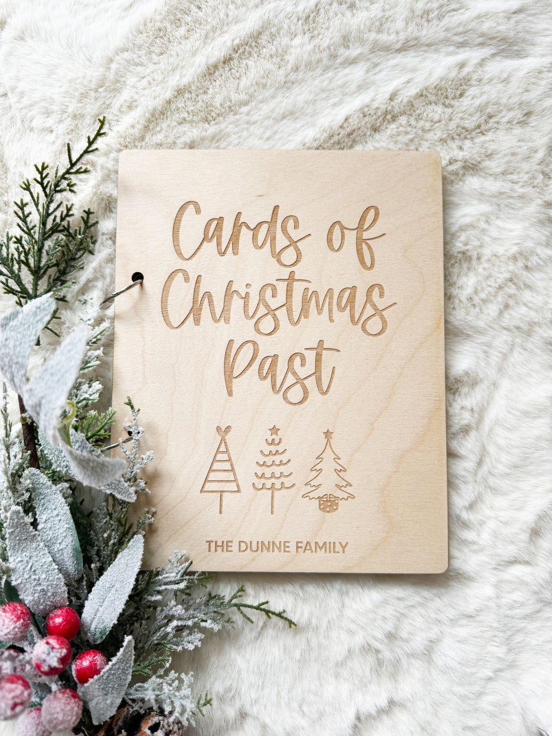 Personalised cards of Christmas past album