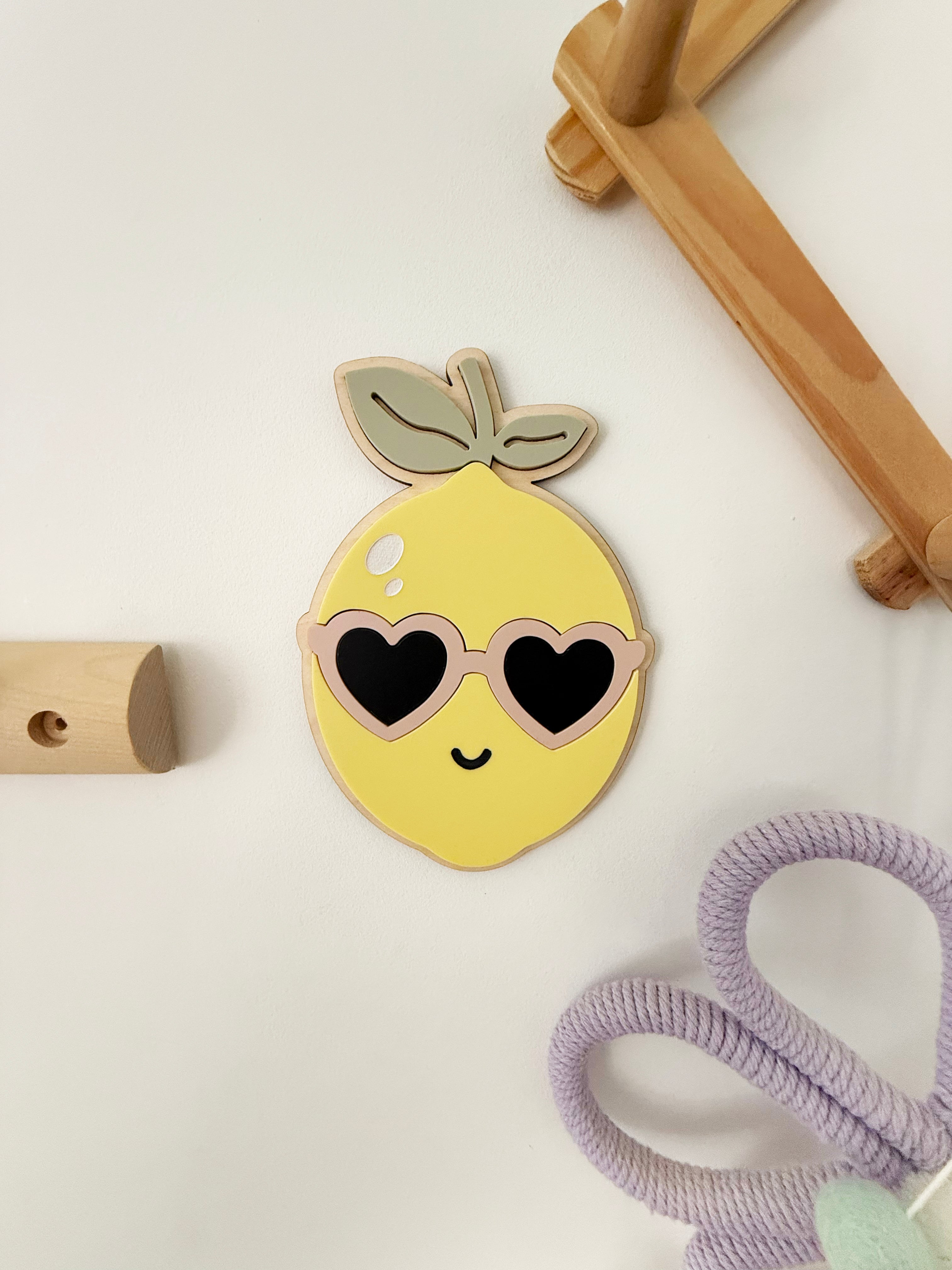 Cool lemon wall shape