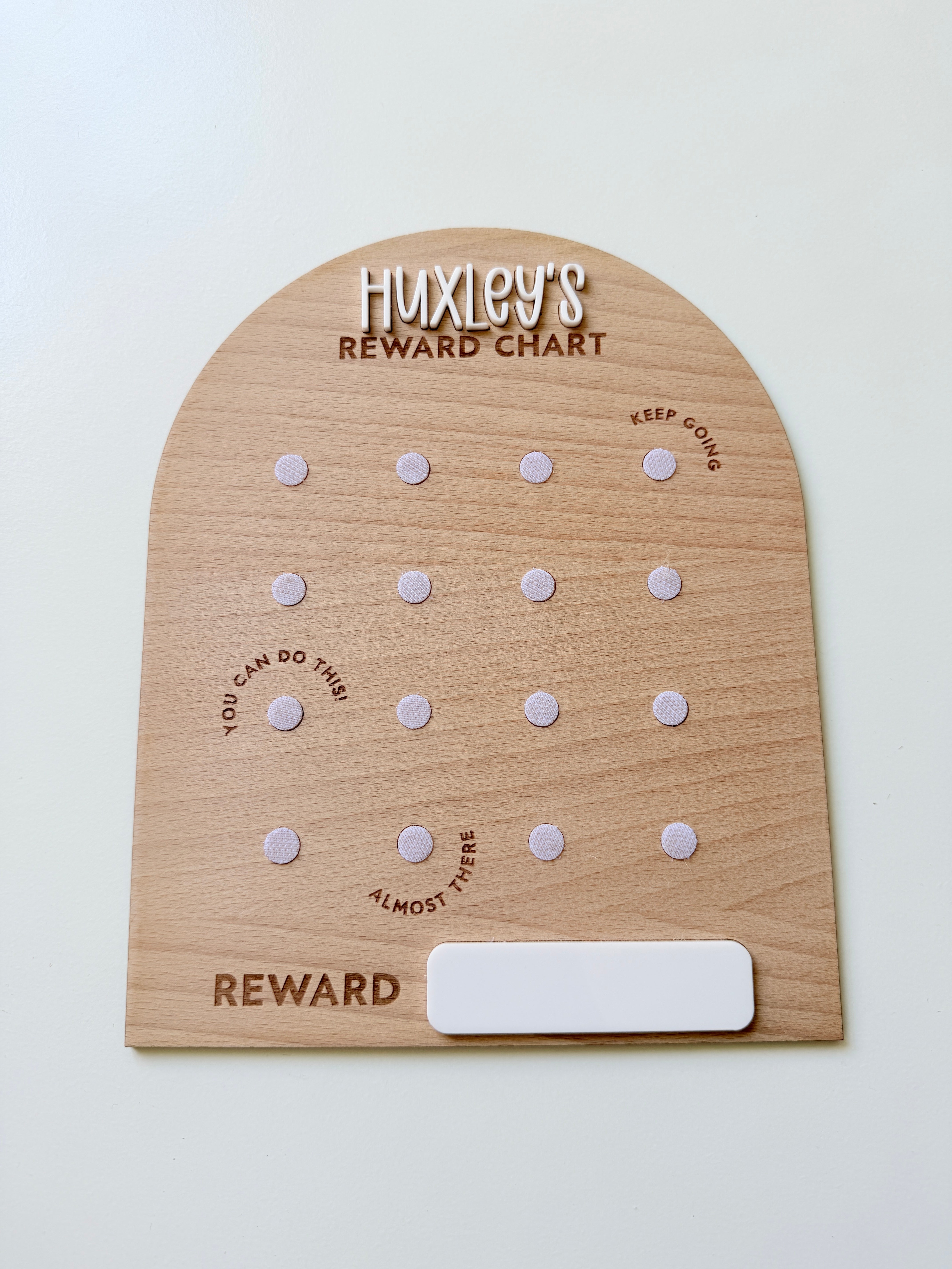 Huxley arch shape reward chart *SAMPLE*