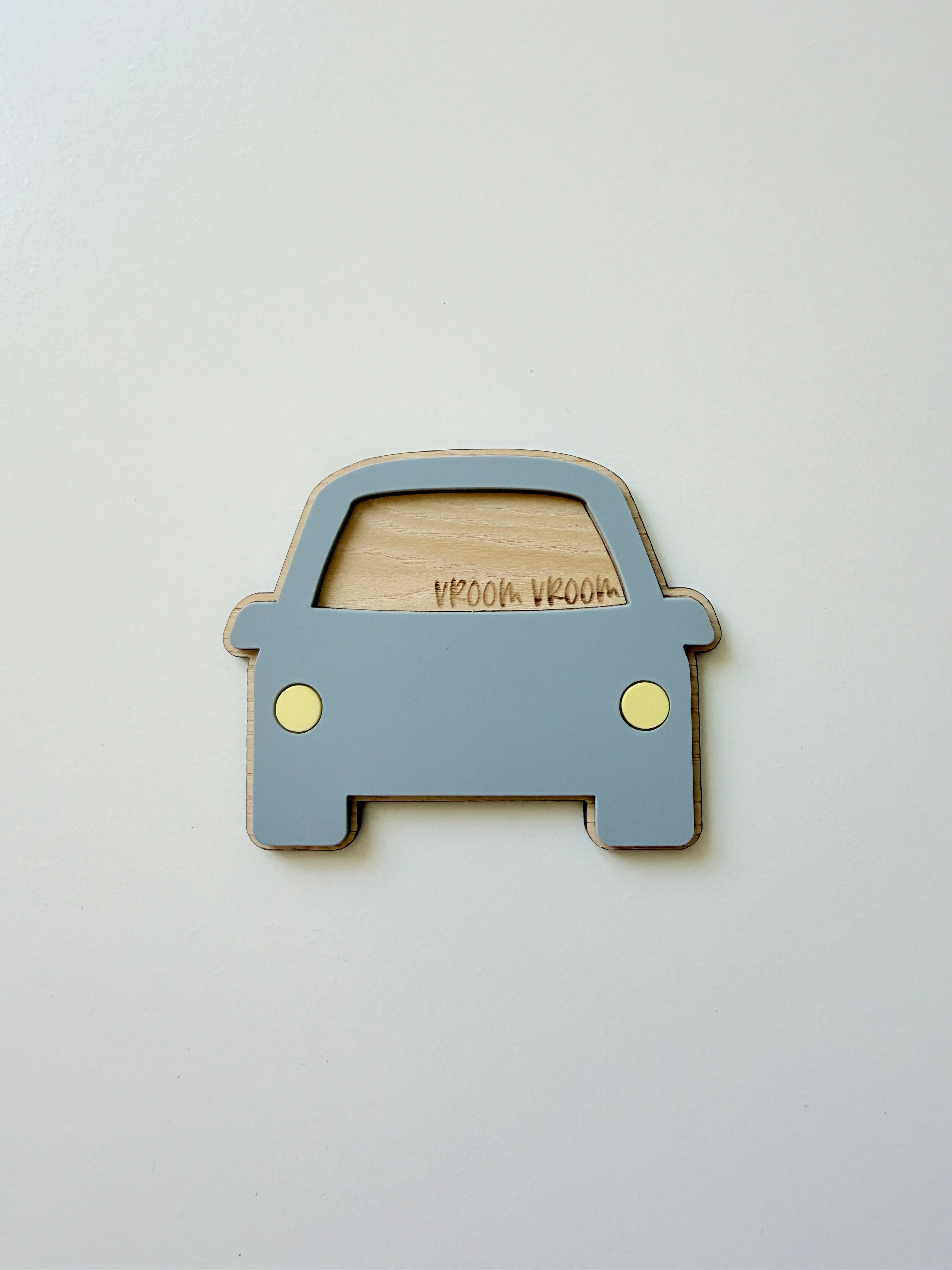 Acrylic car wall shape (Powder blue) *SAMPLE*