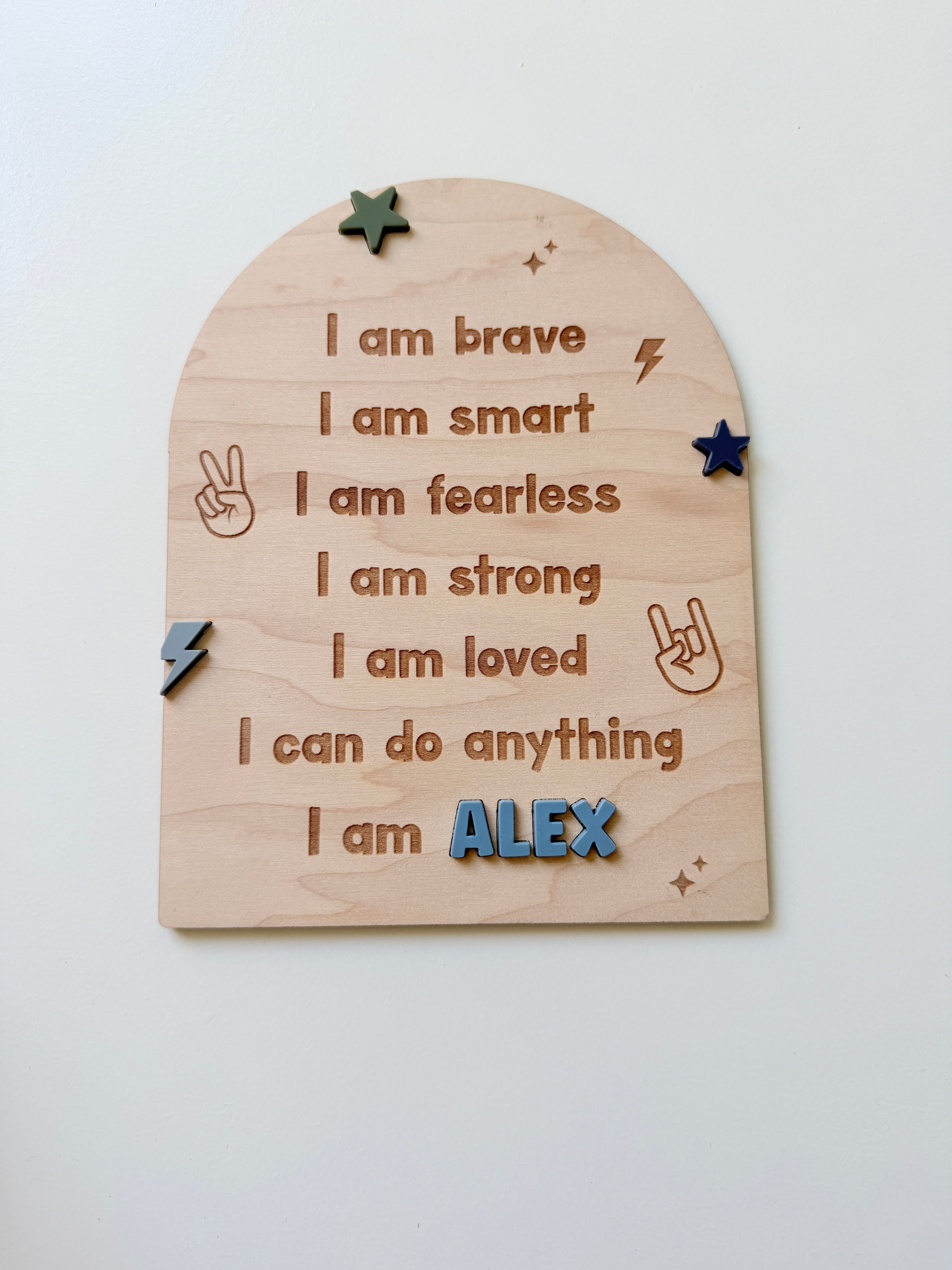 ALEX affirmation arch - cool kid *SAMPLE*