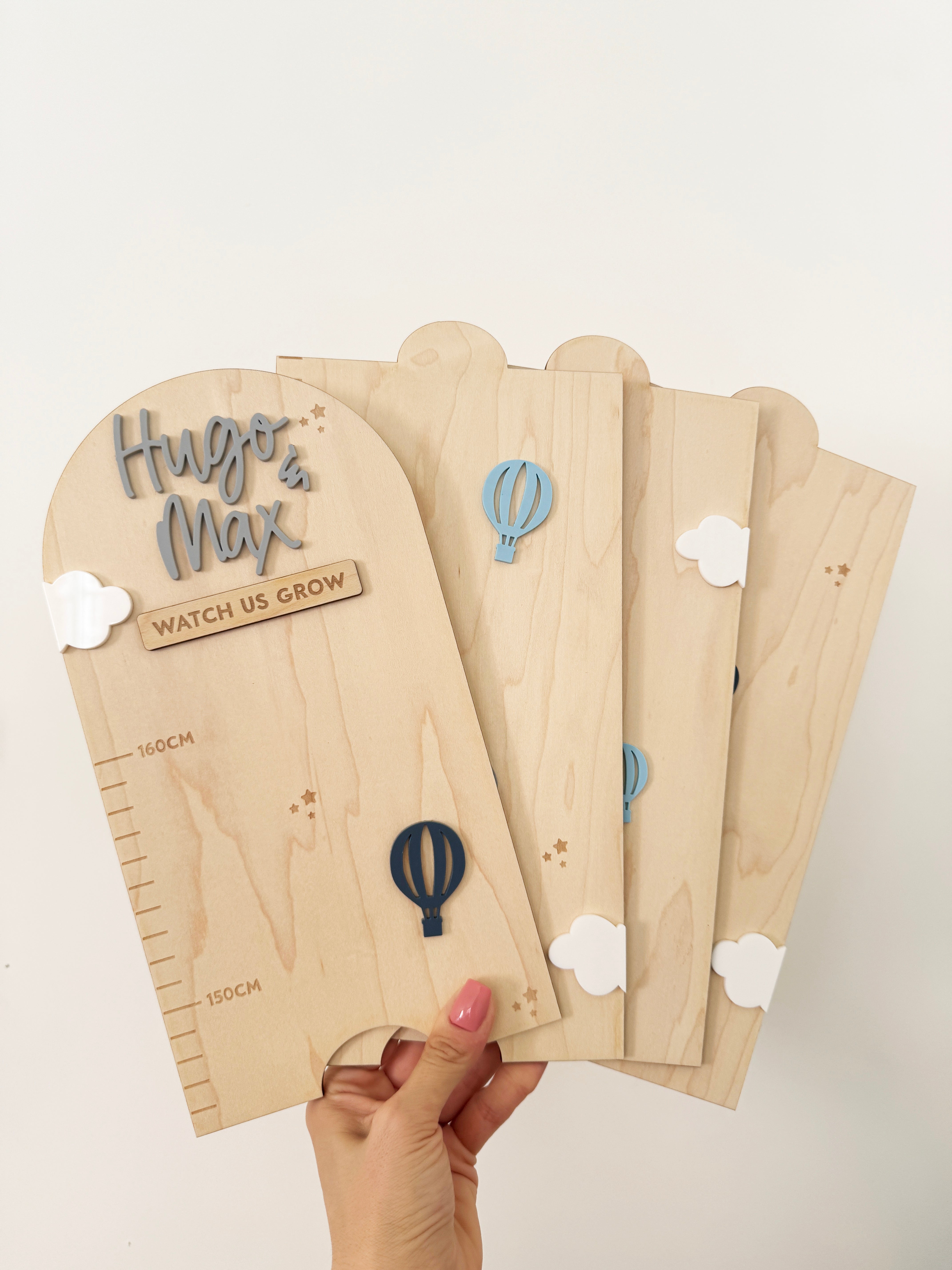 Personalised height chart - Up and away