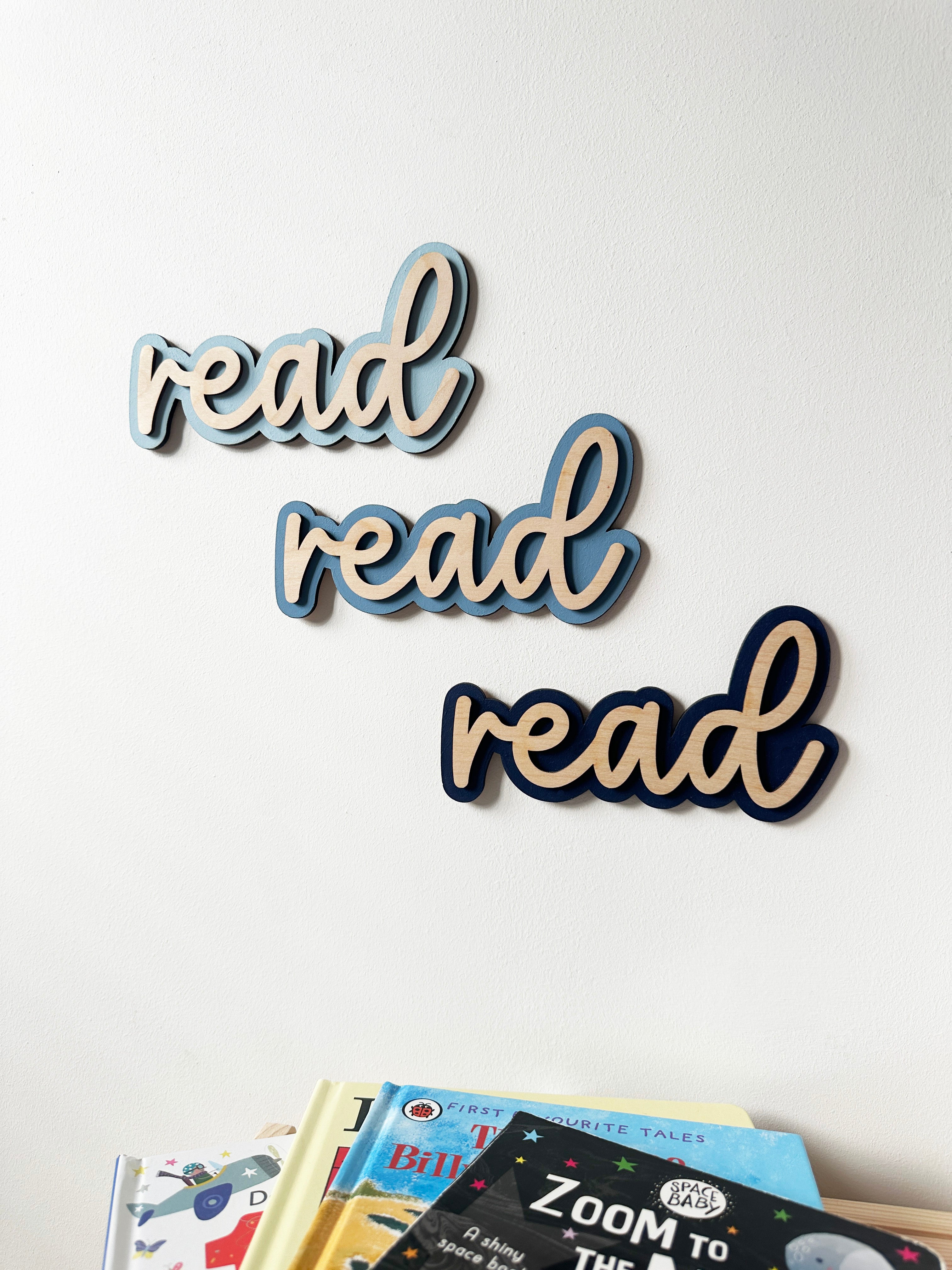 Double layer Read wall sign