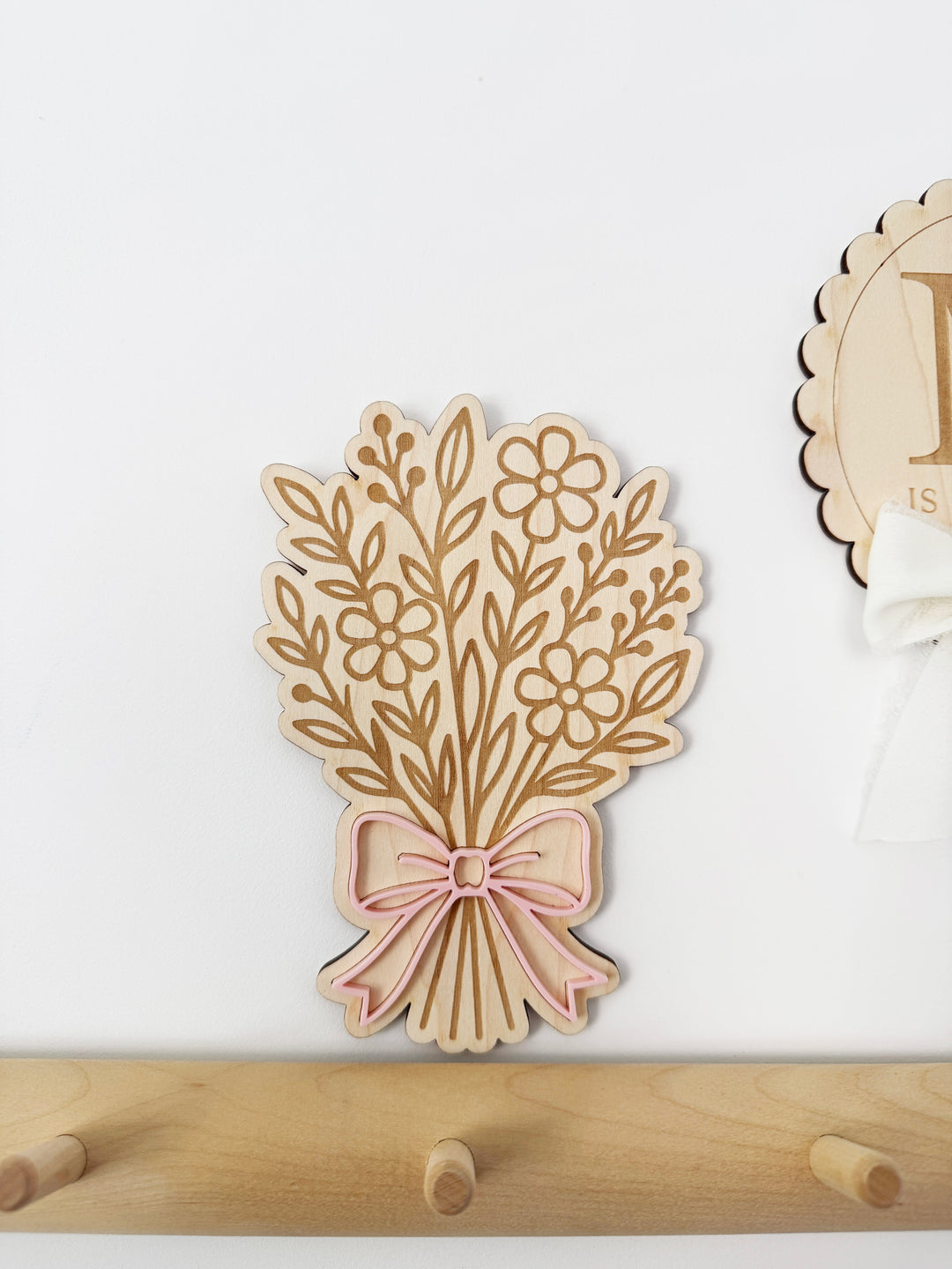 Wildflower bouquet wall shape