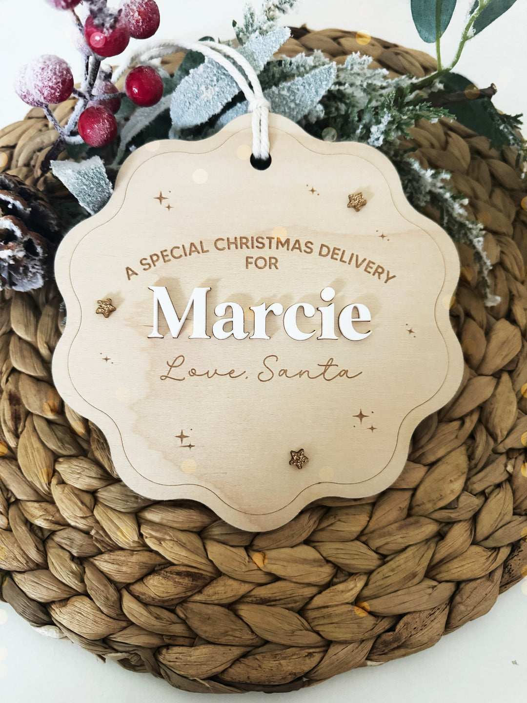 Personalised Santa Sack Tag