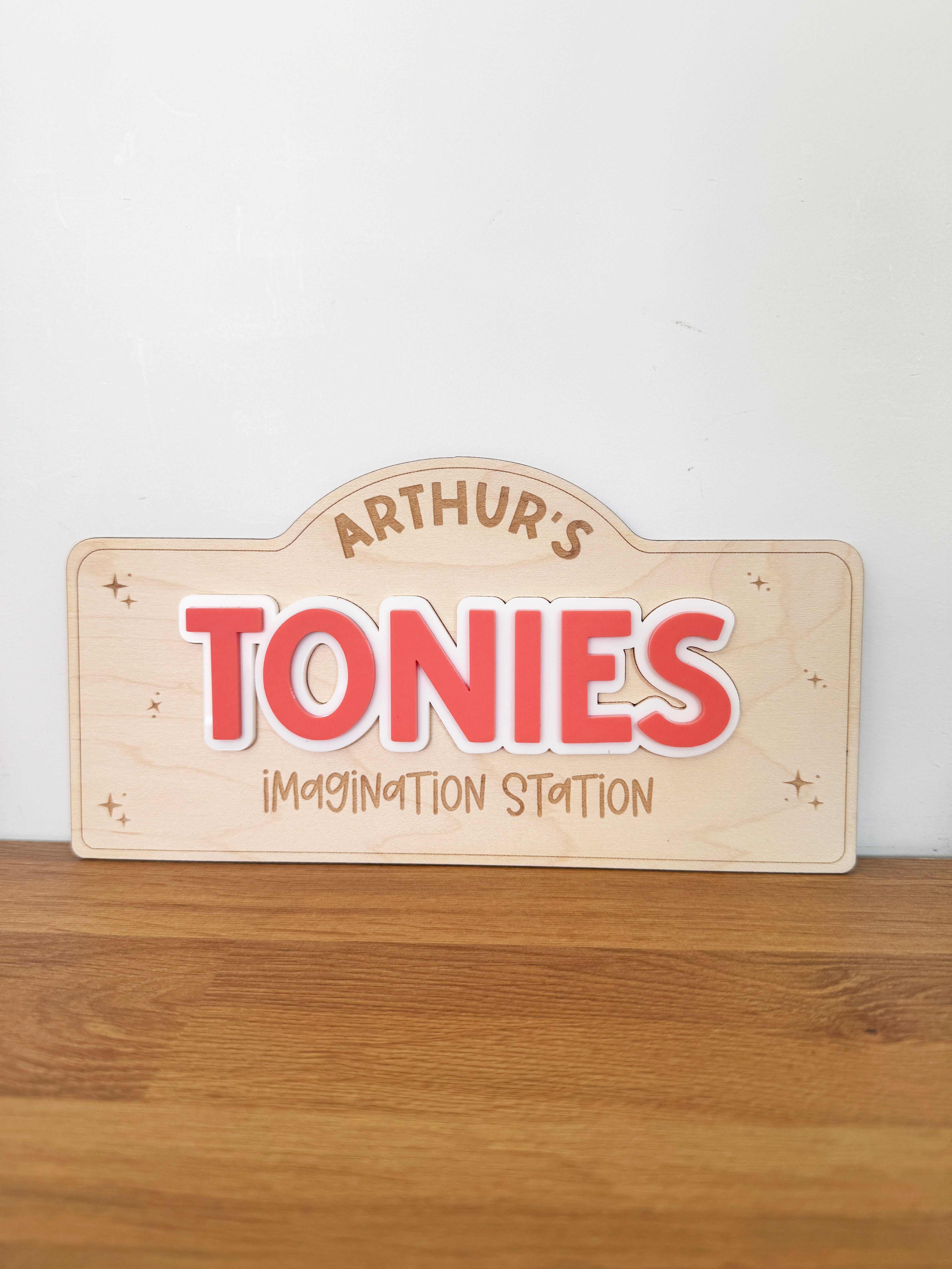 Personalised tonies wall sign