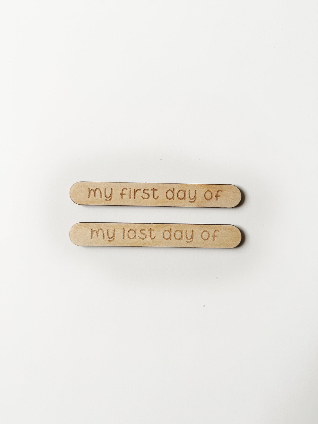 Replacement first/last day board pieces