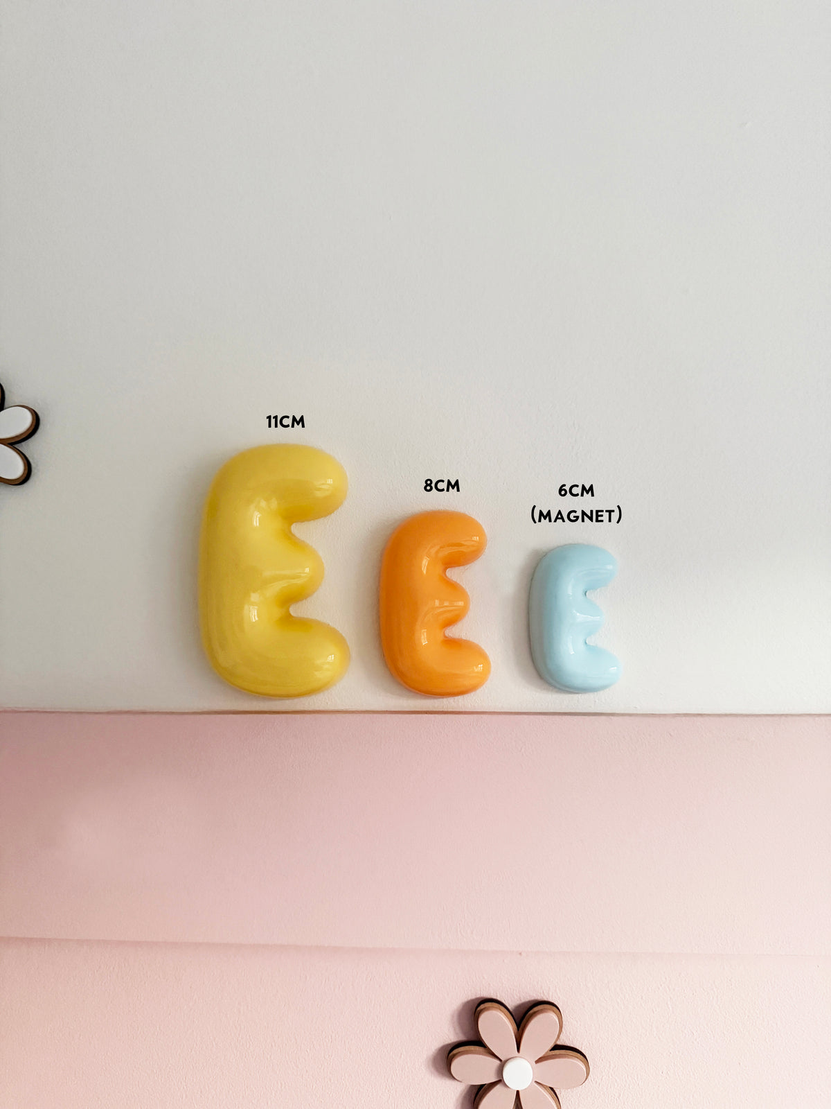3d Bubble wall letters