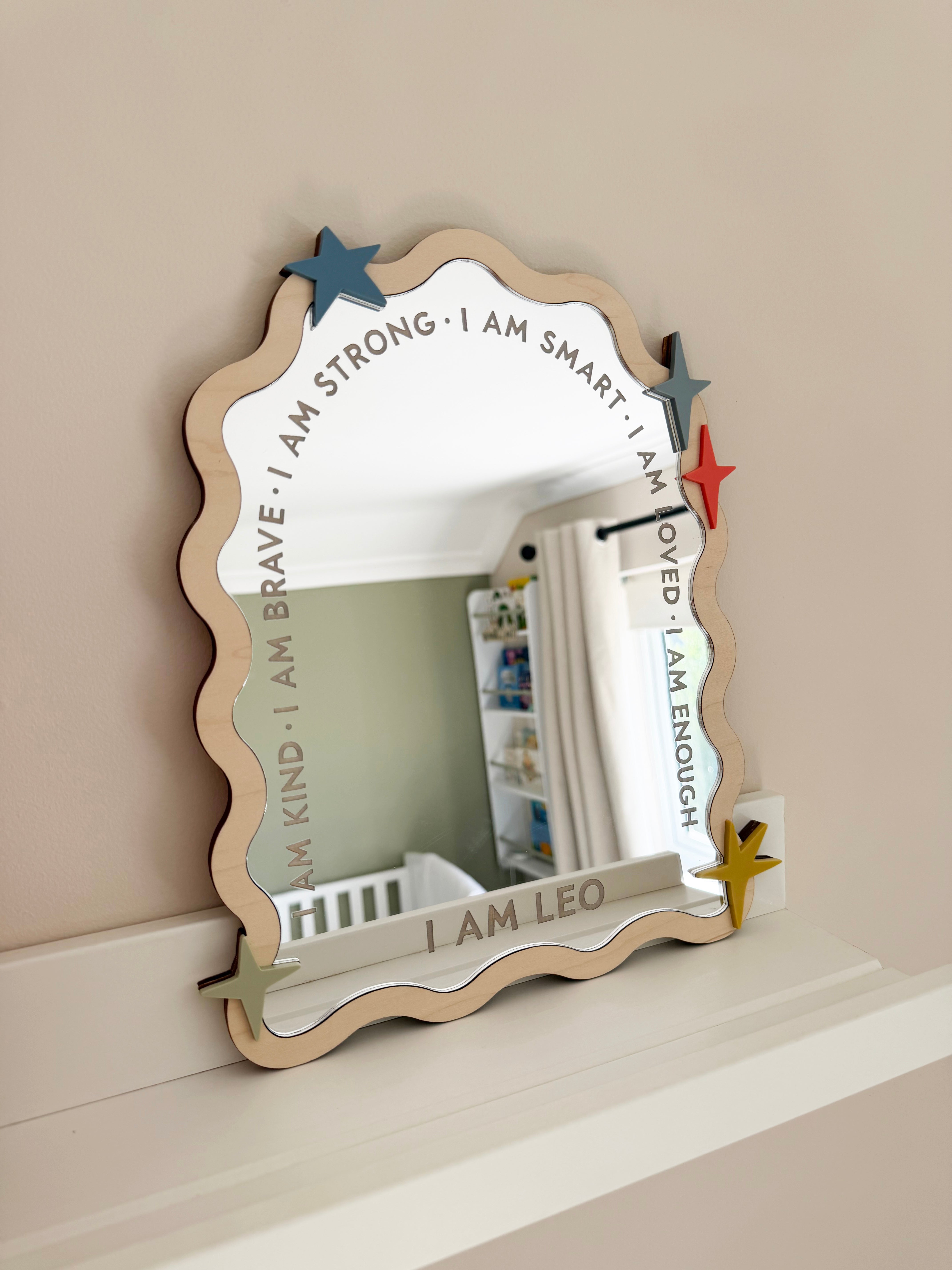 Personalised Star affirmation mirror