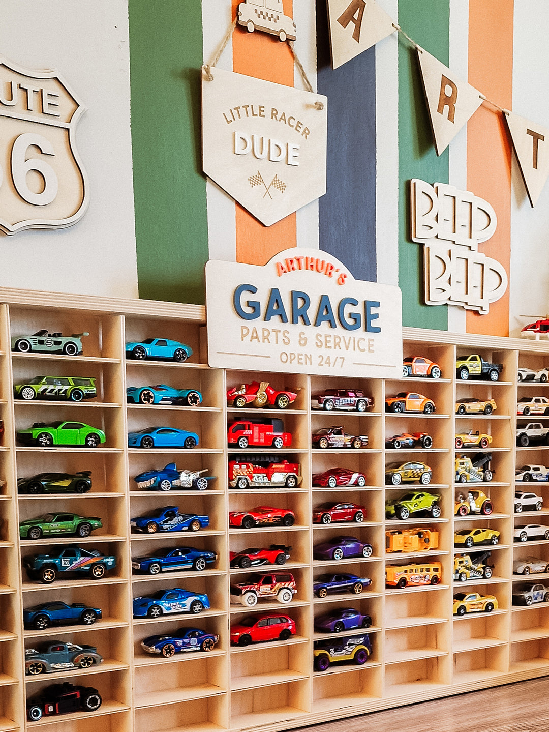 Personalised car garage sign