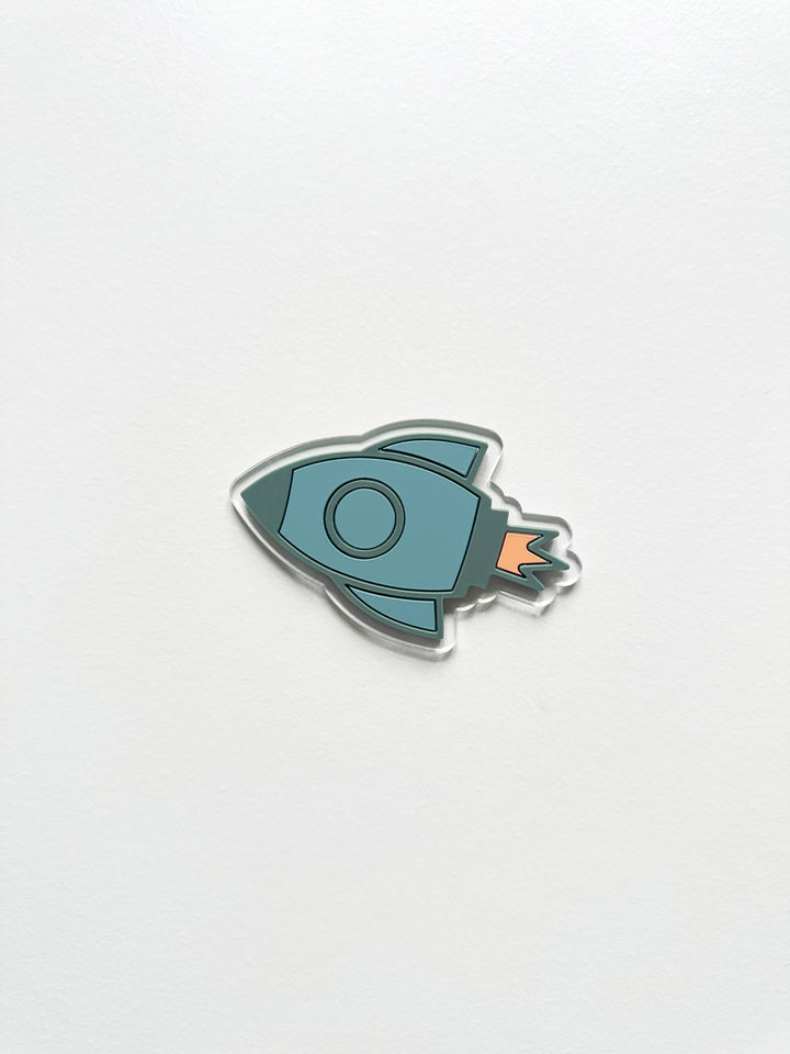 Rocket locker magnet