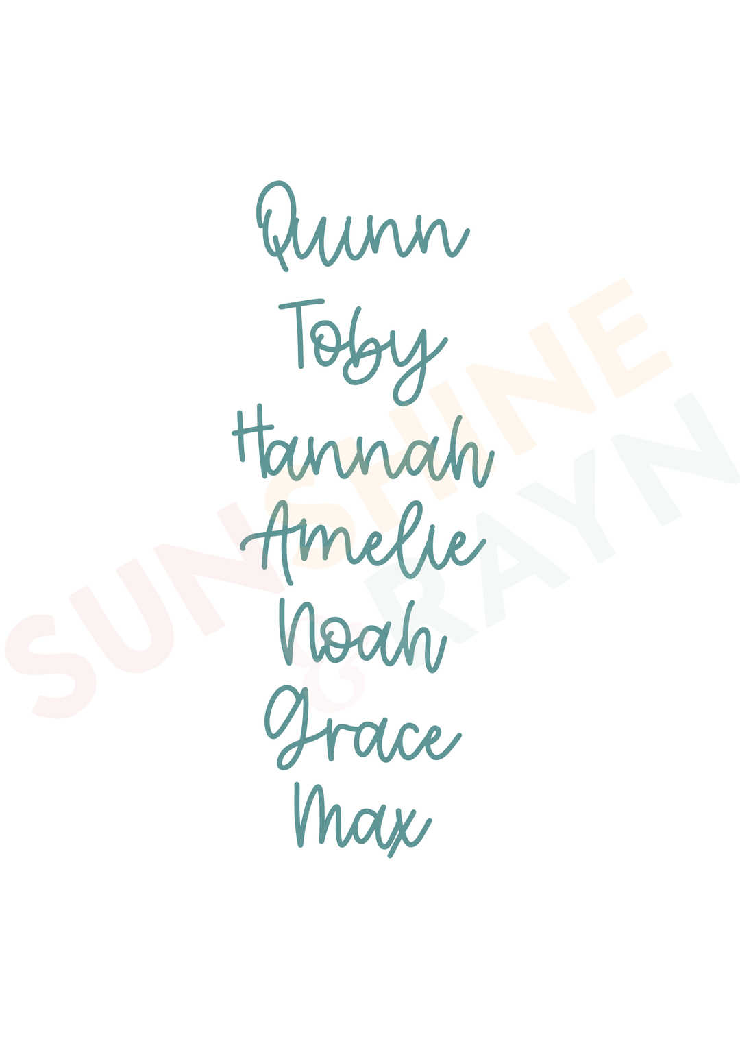 Personalised play kitchen menu mini pennant