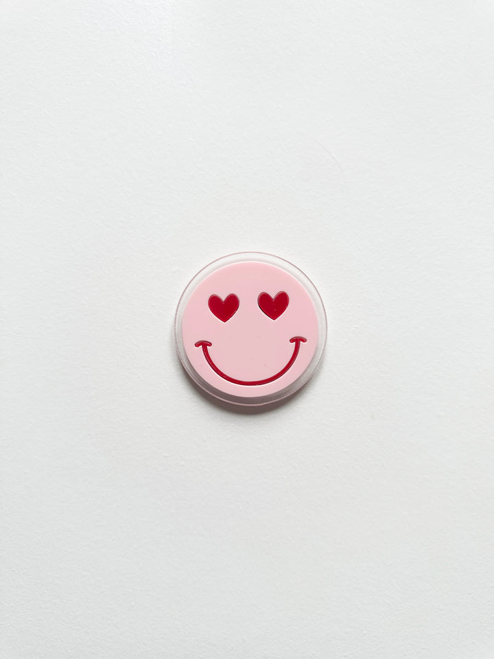 Heart face locker magnet