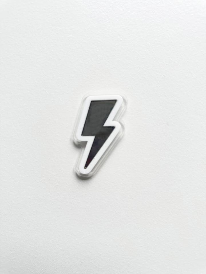 Lightning bolt locker magnet