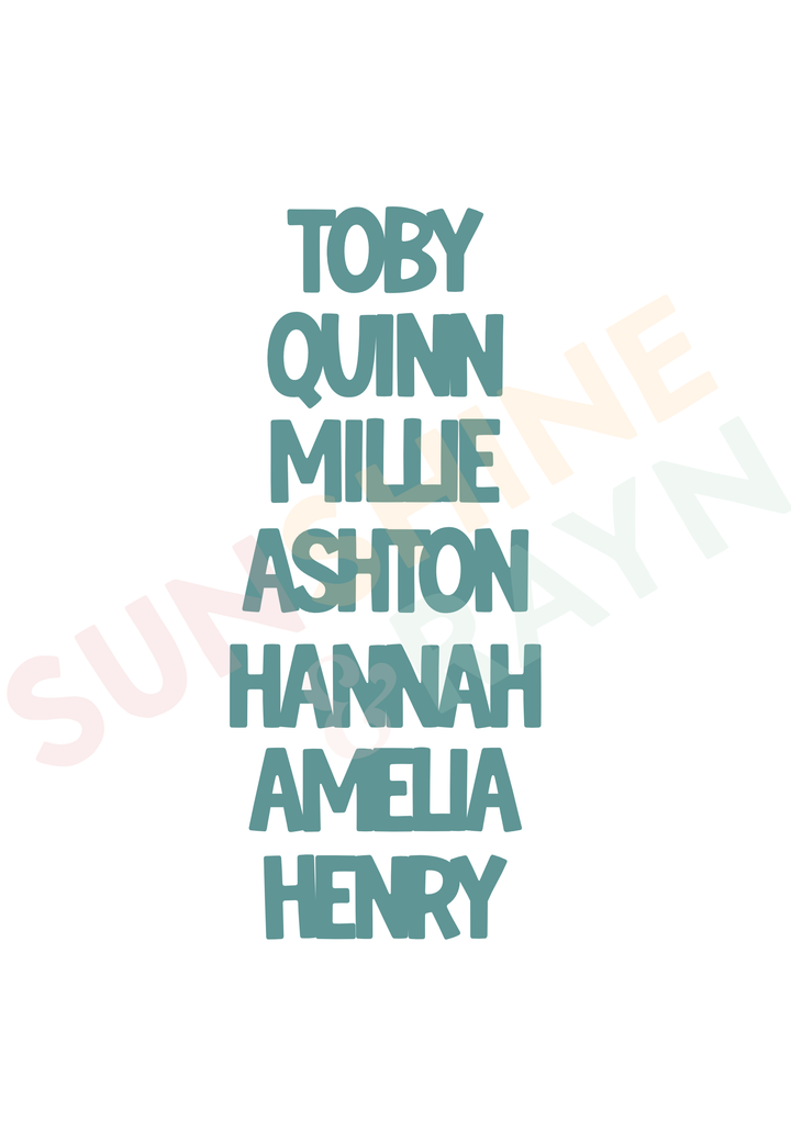 Personalised checkered bunny basket tag