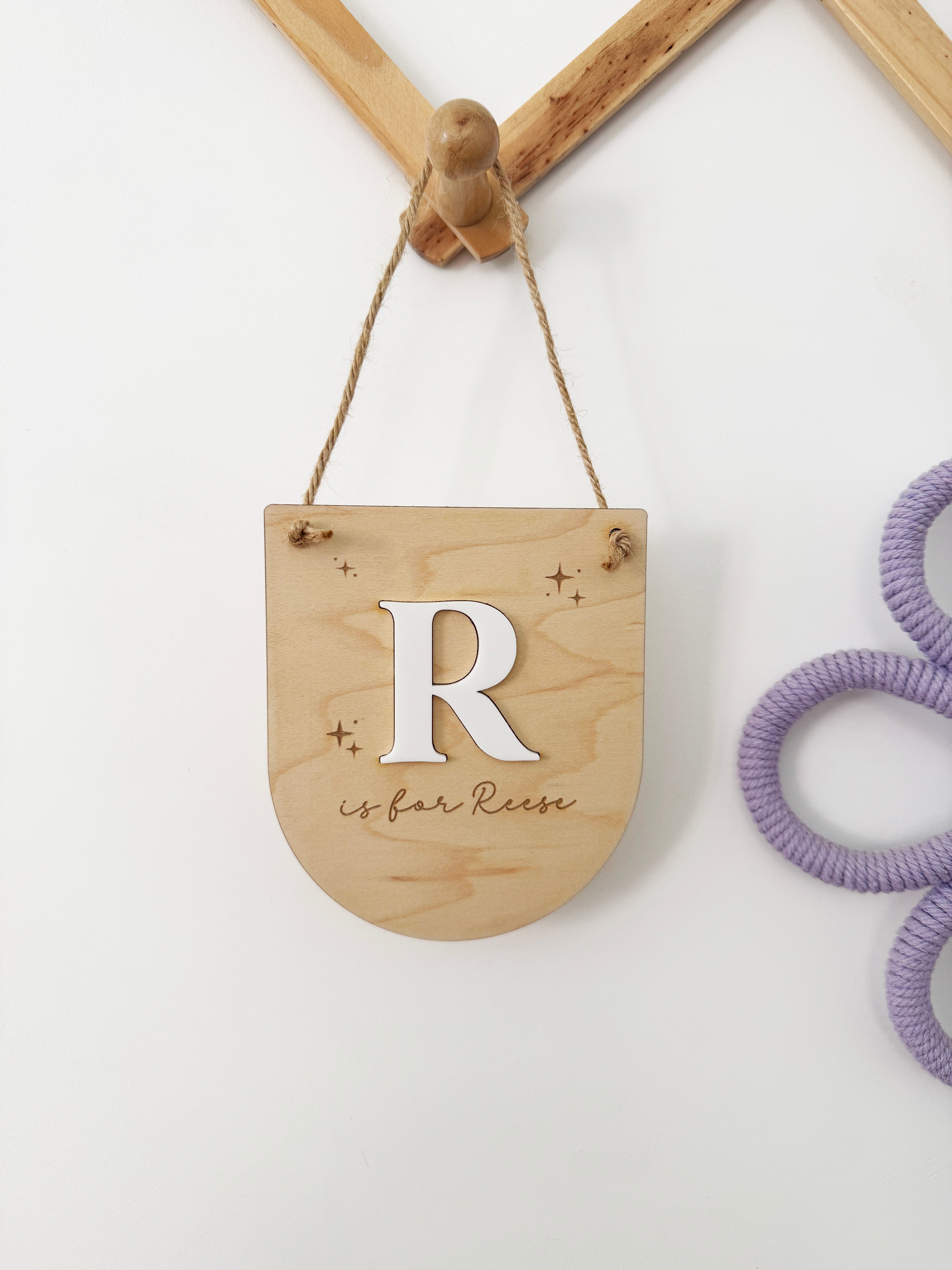 Personalised Initial/name mini pennant