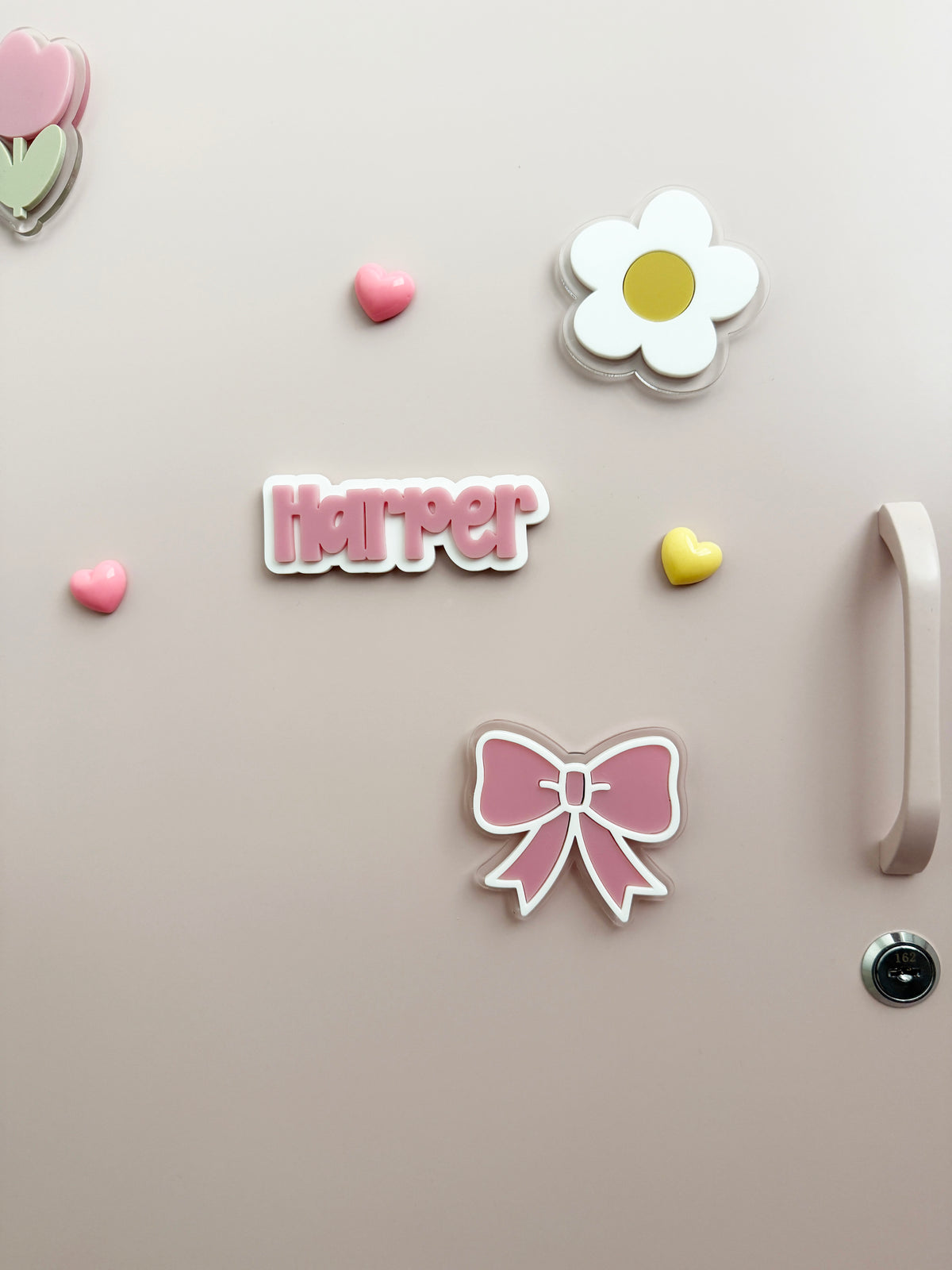 Personalised name locker magnet