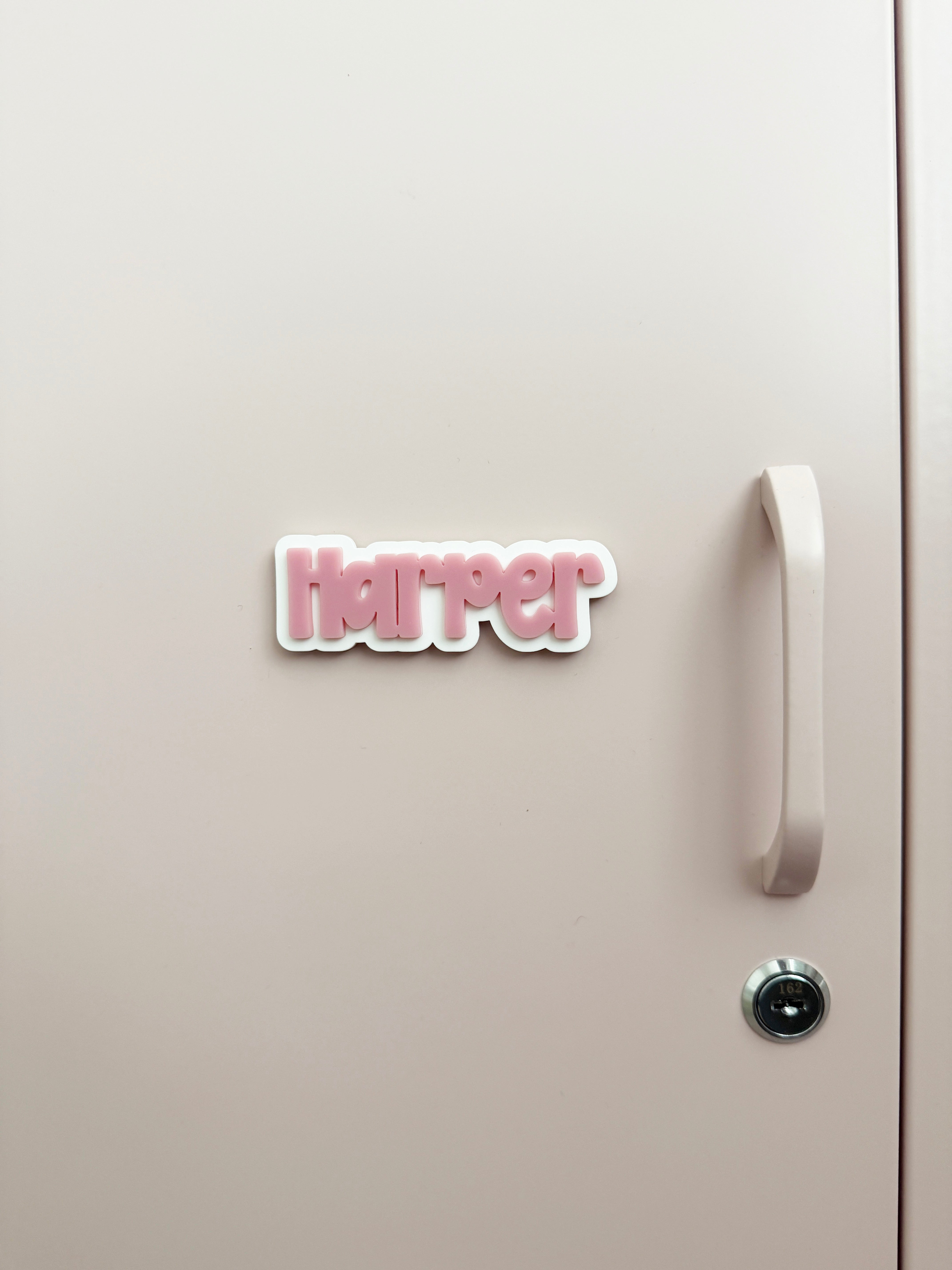 Personalised name locker magnet