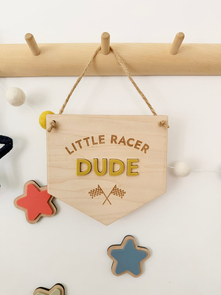 Little racer dude Mini Pennant
