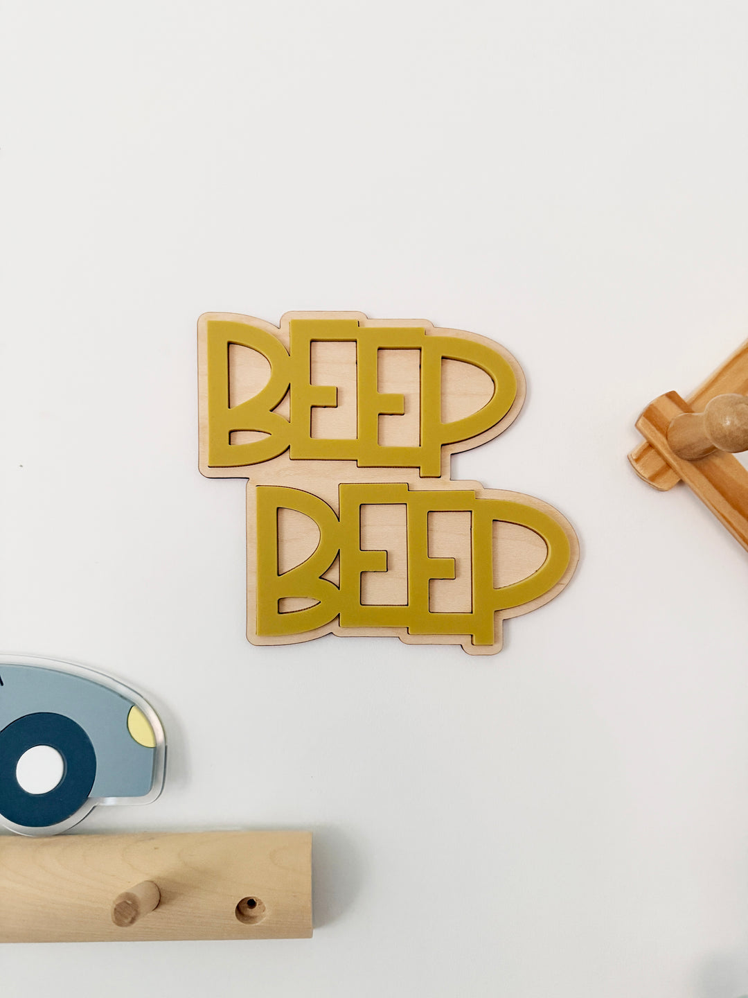 Beep Beep Wall word sign