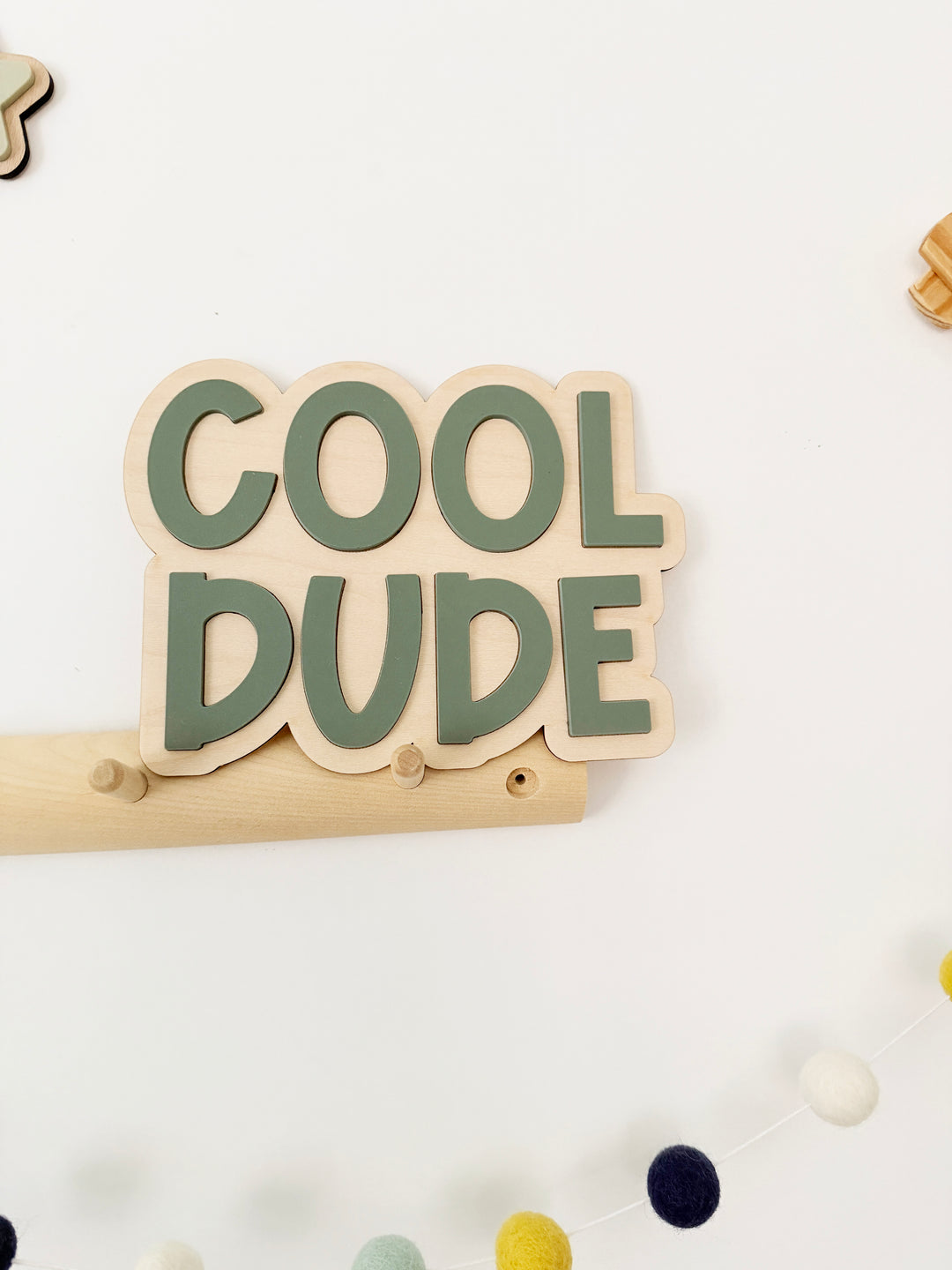 Cool dude wall sign