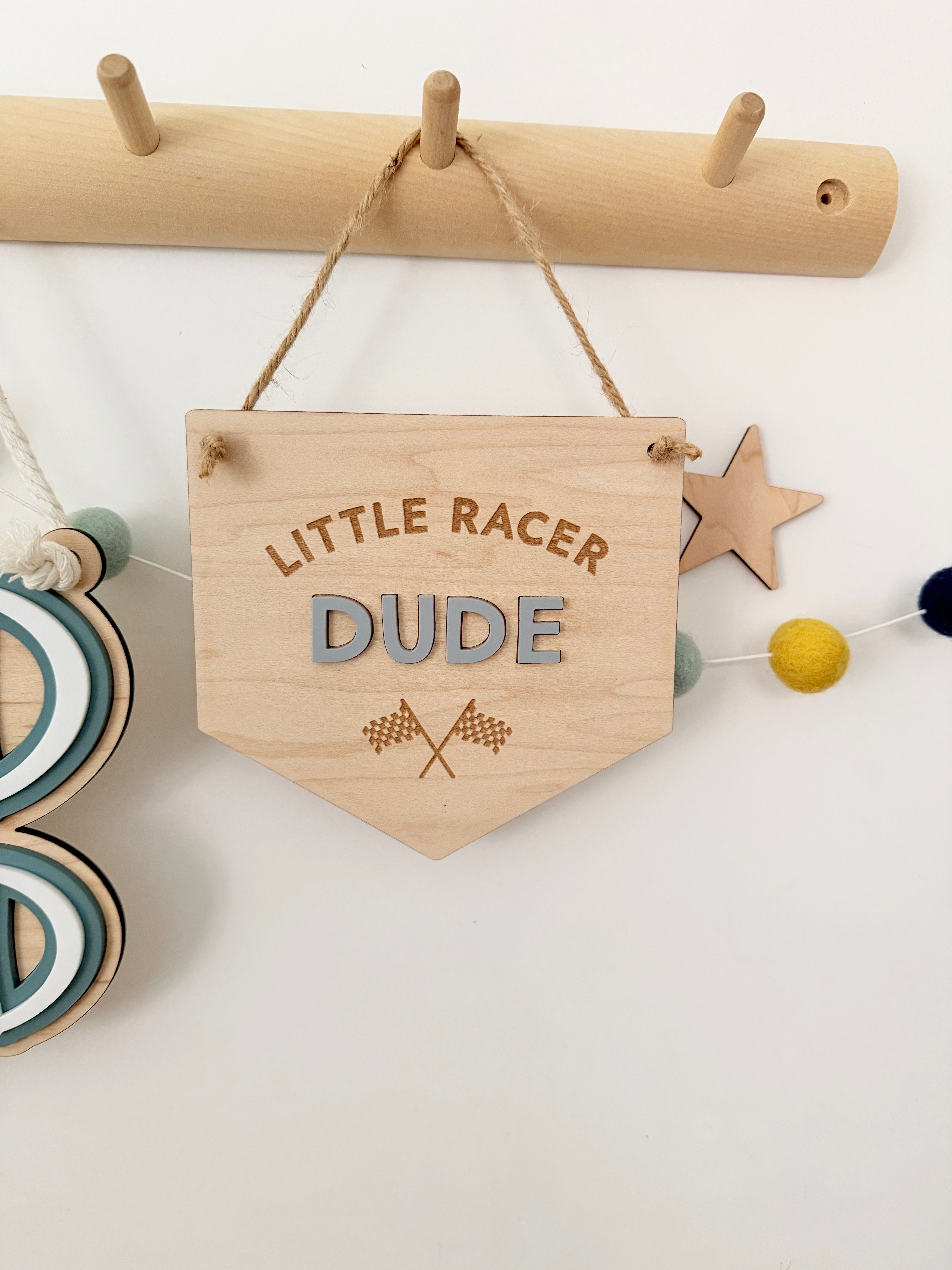 Little racer dude Mini Pennant