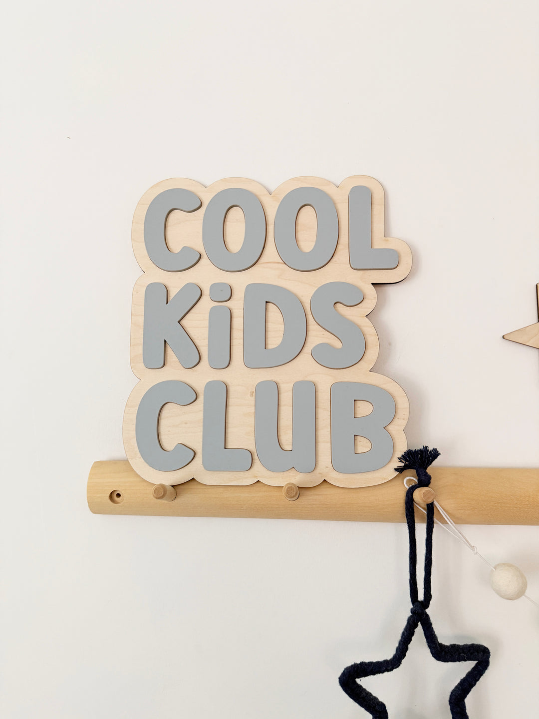 Cool Kids Club wall decor sign (Custom colour)