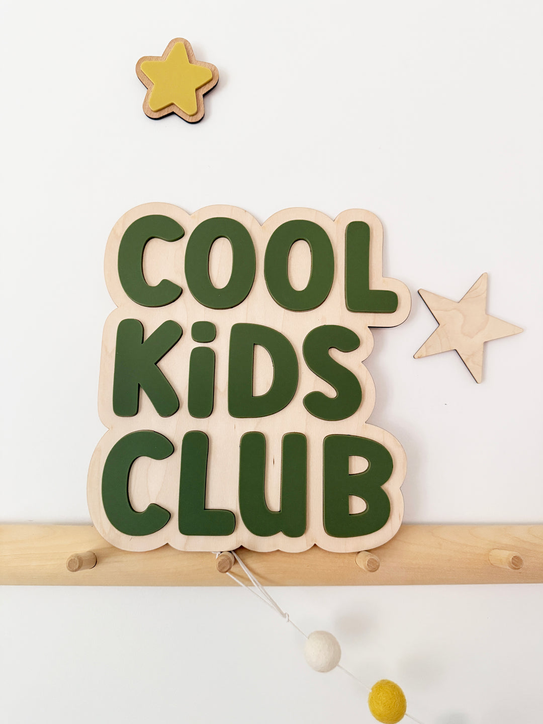 Cool Kids Club wall decor sign (Custom colour)