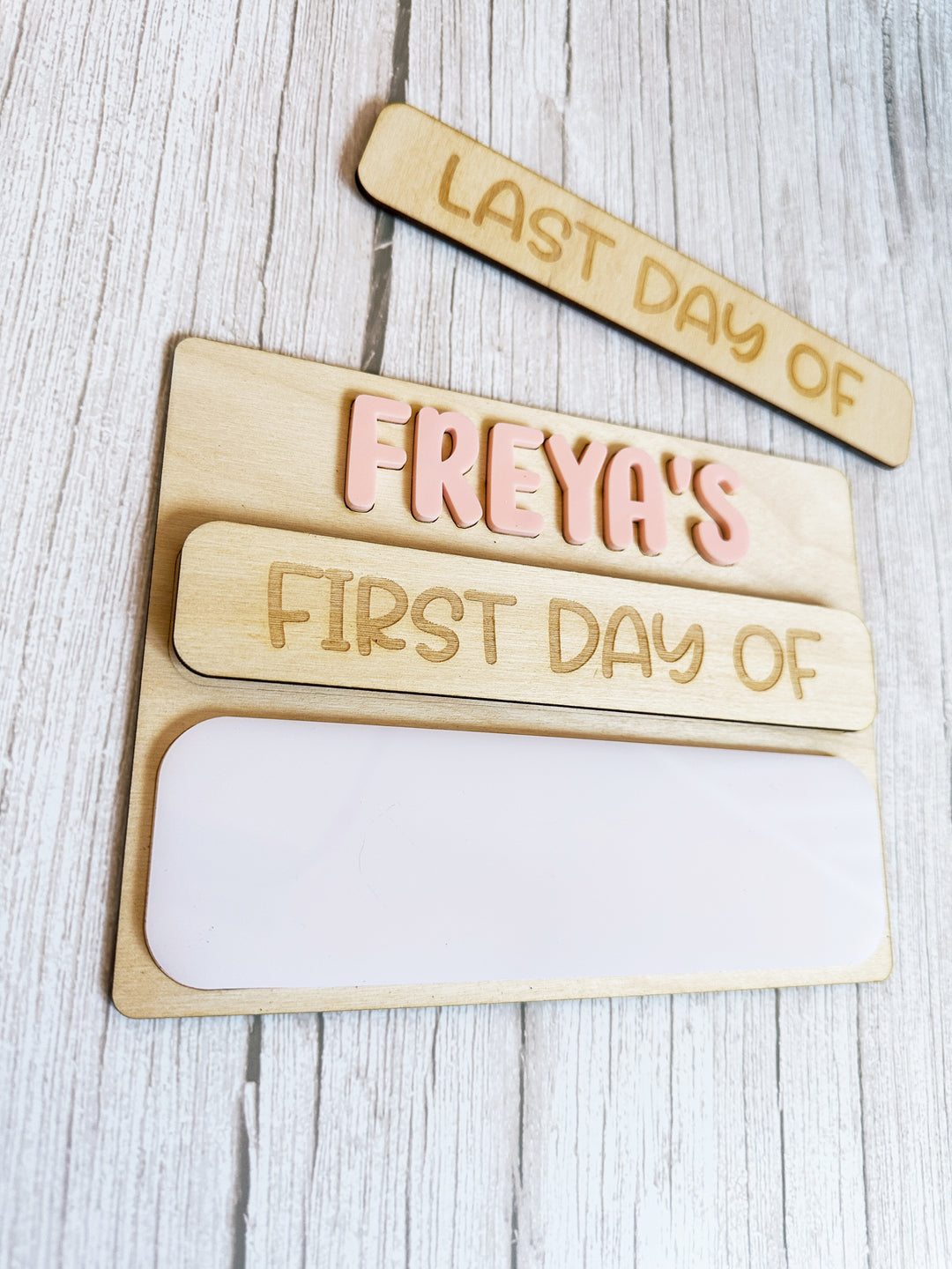 Personalised First and Last Day of School Photo Board Sign