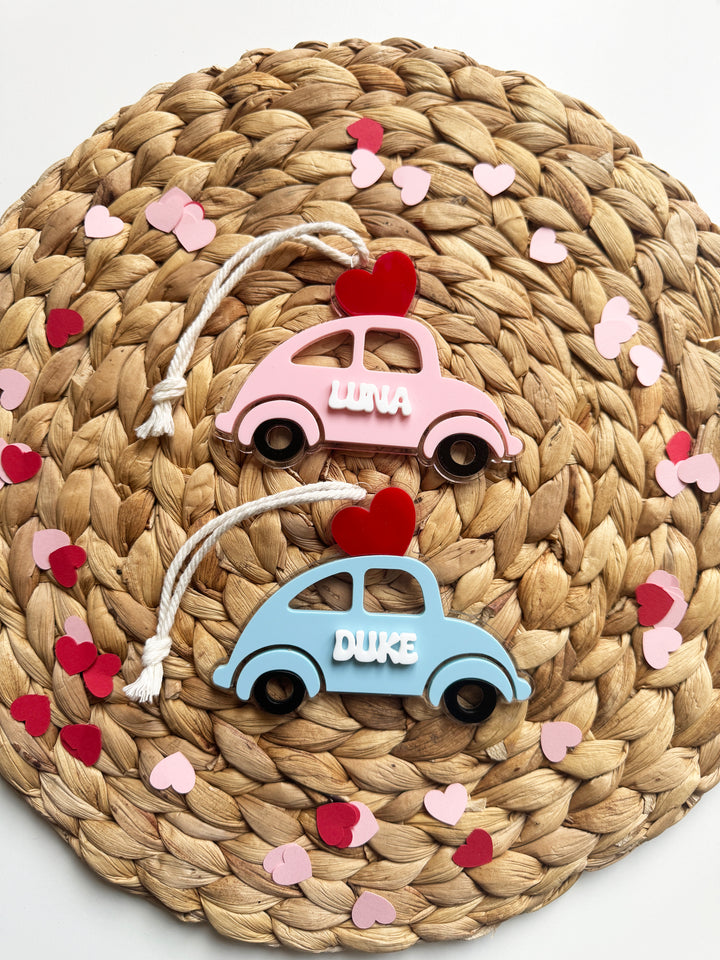 Personalised Love bug Valentine tag