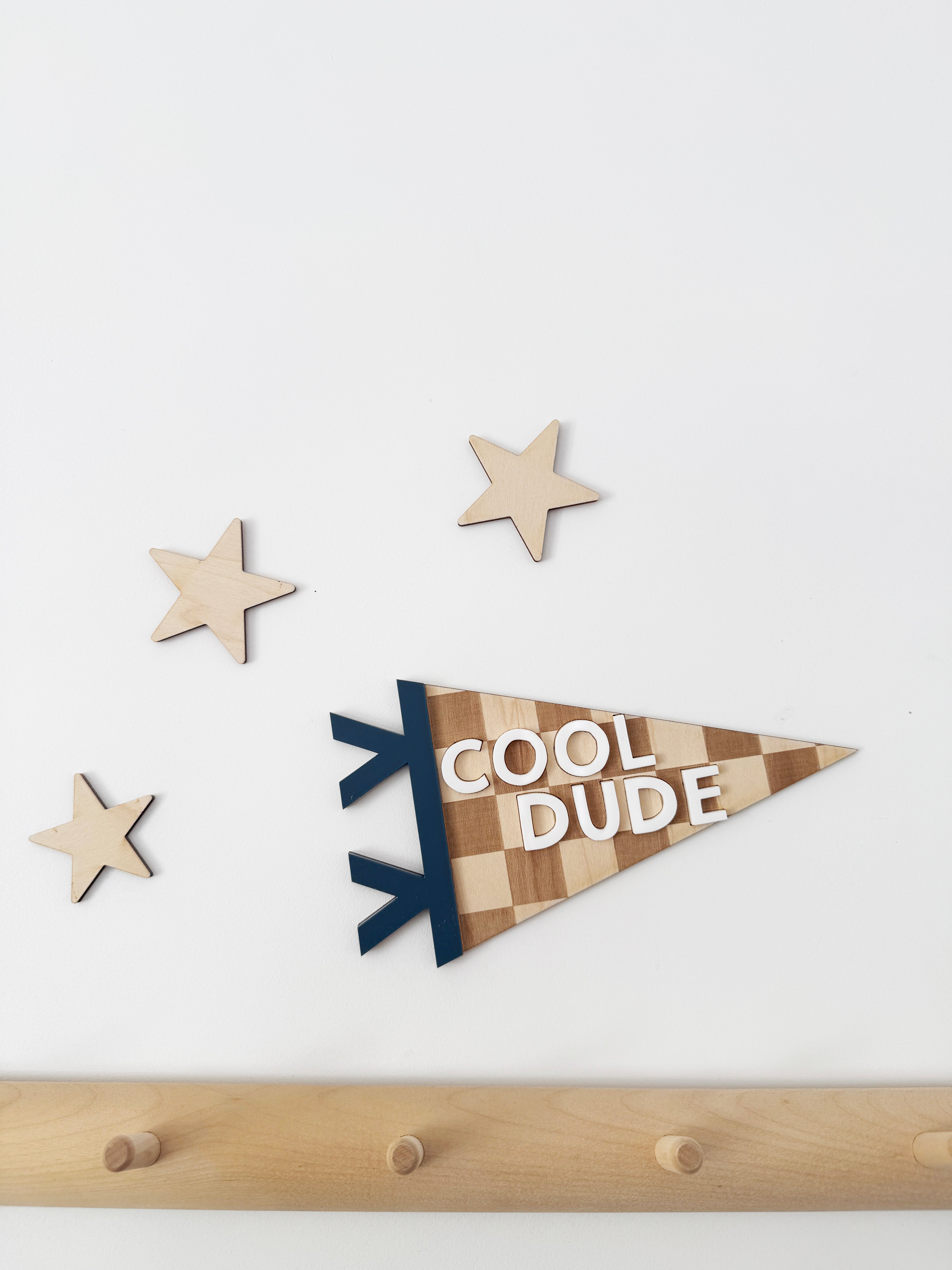 Cool dude pennant flag (Return of the Rays)