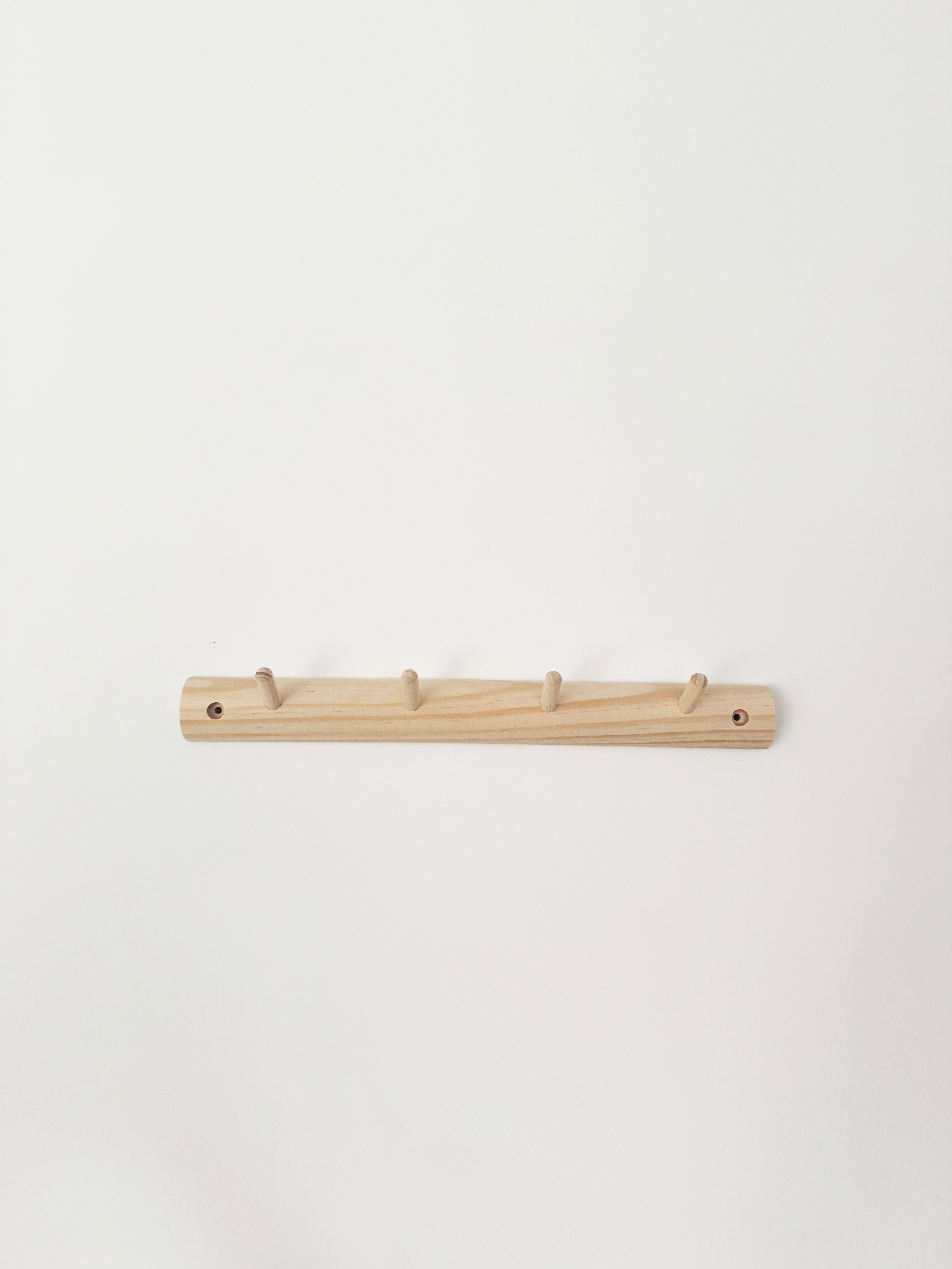 Short peg rail - 36cm/4 hooks