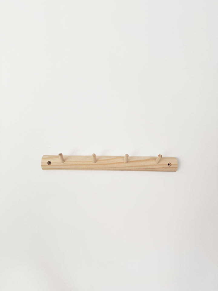 Short peg rail - 36cm/4 hooks