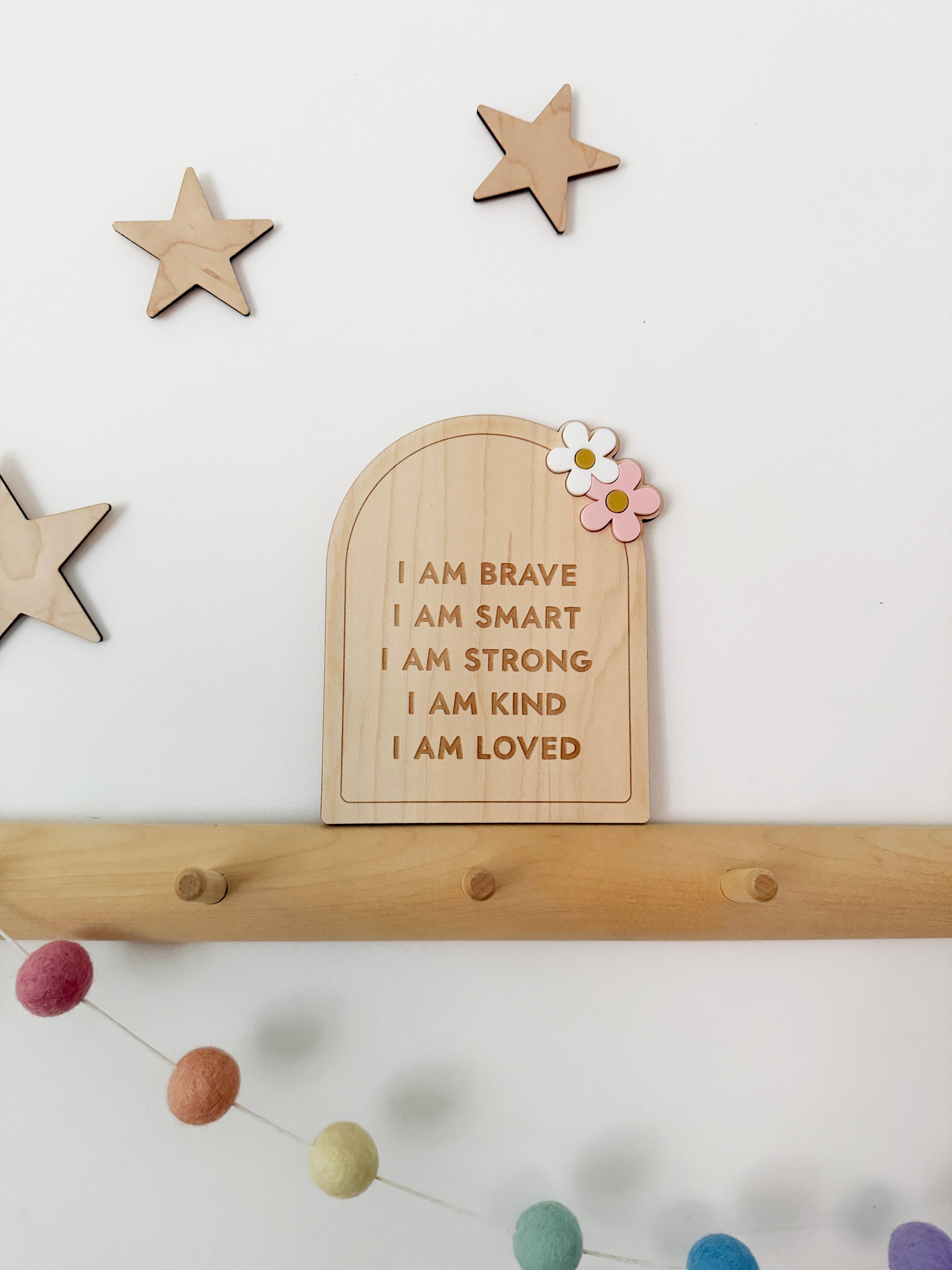Floral mini affirmation shelf sitter (Return of the Rays)