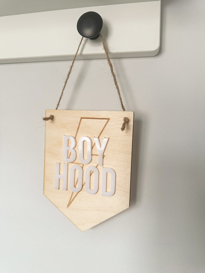 Boy Hood mini pennant