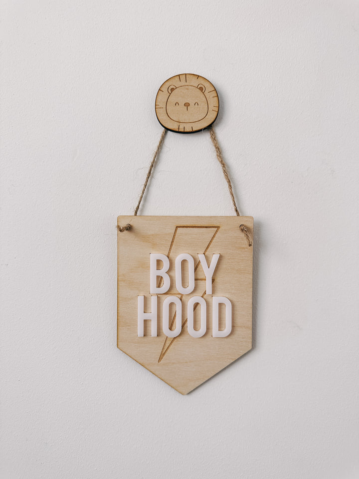 Boy Hood mini pennant