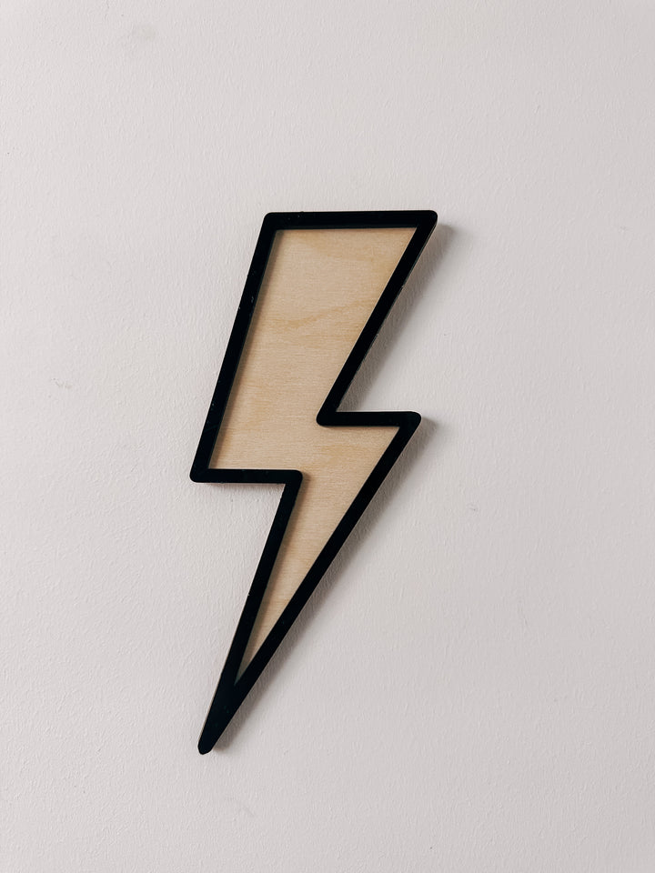 Lightning bolt wall sign