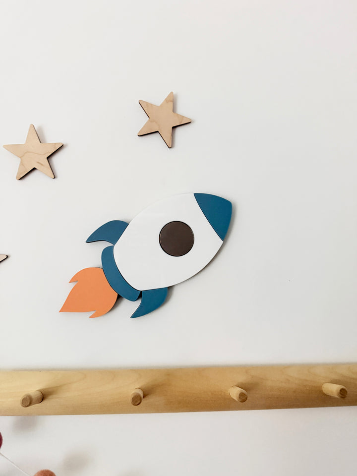 Acrylic rocket wall shape