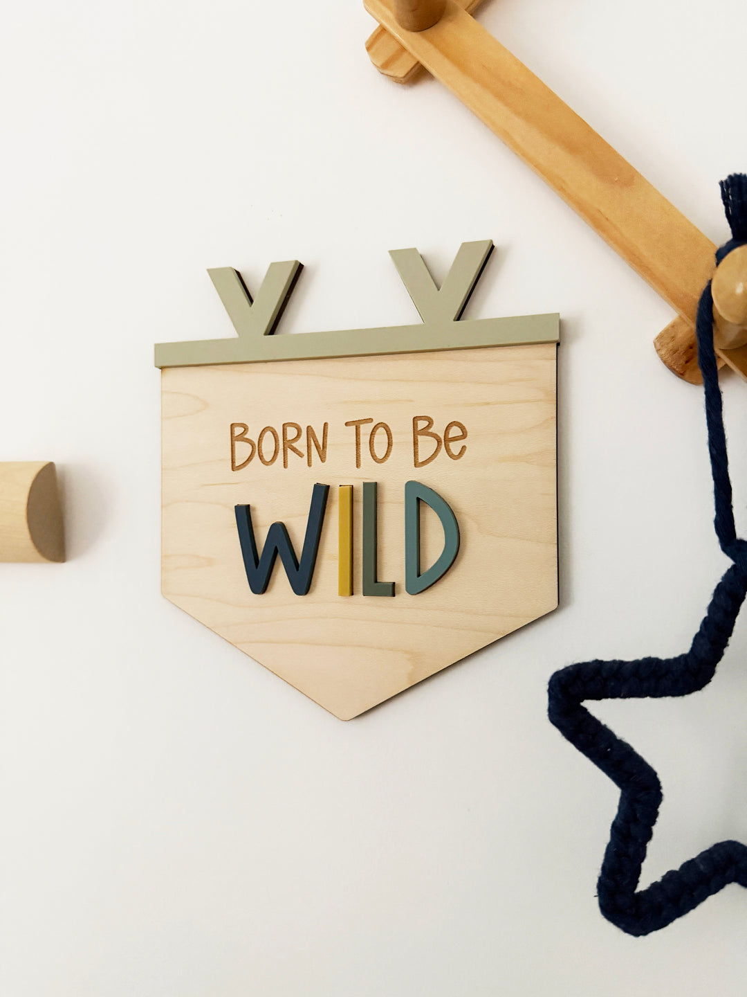 Born to be wild pennant banner