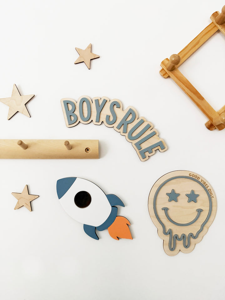 Good vibes melting face wall shape