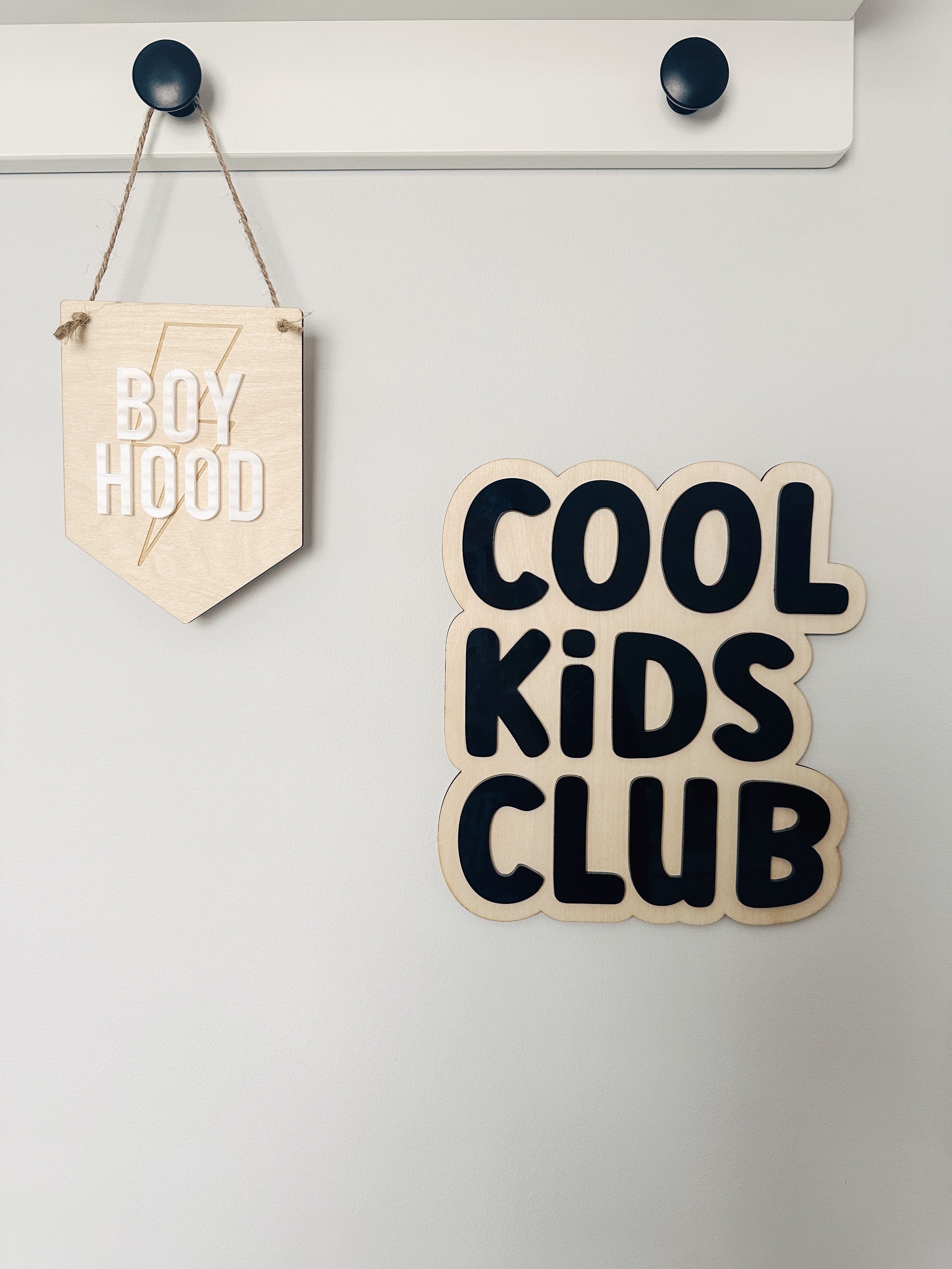 Cool Kids Club wall decor sign