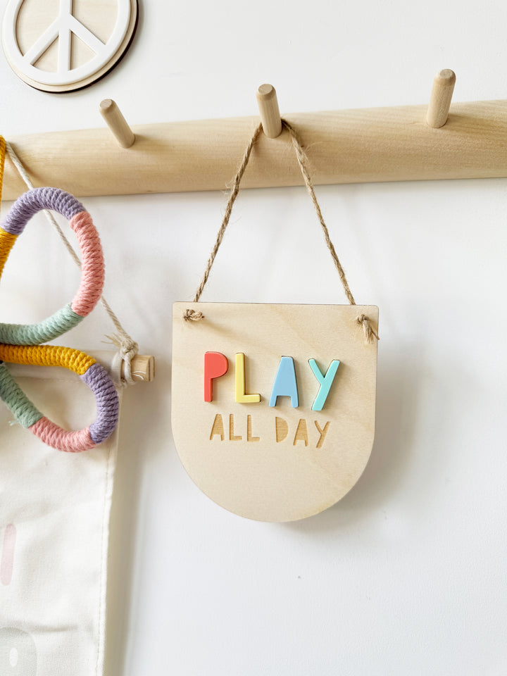 Play all day mini pennant