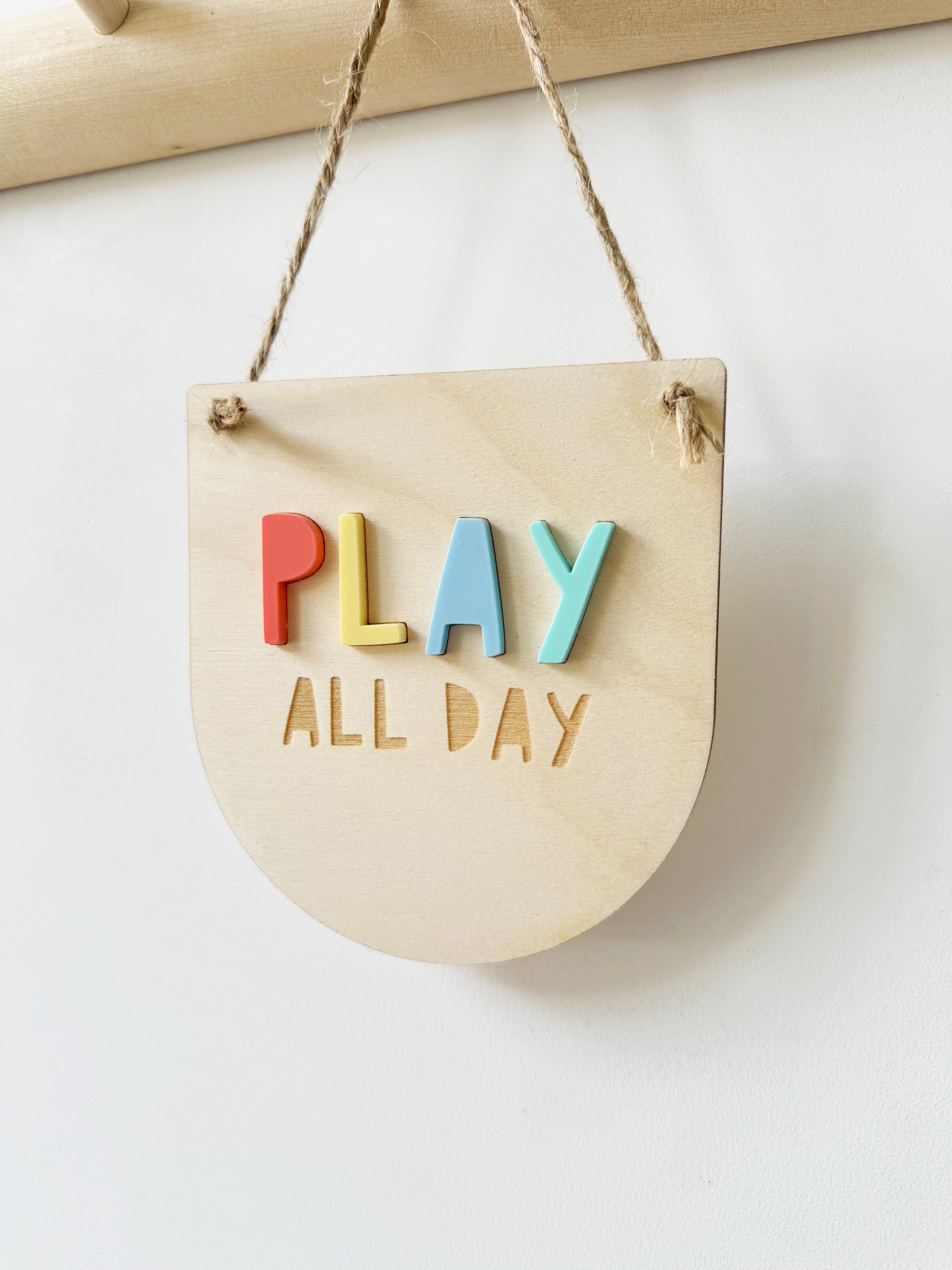 Play all day mini pennant