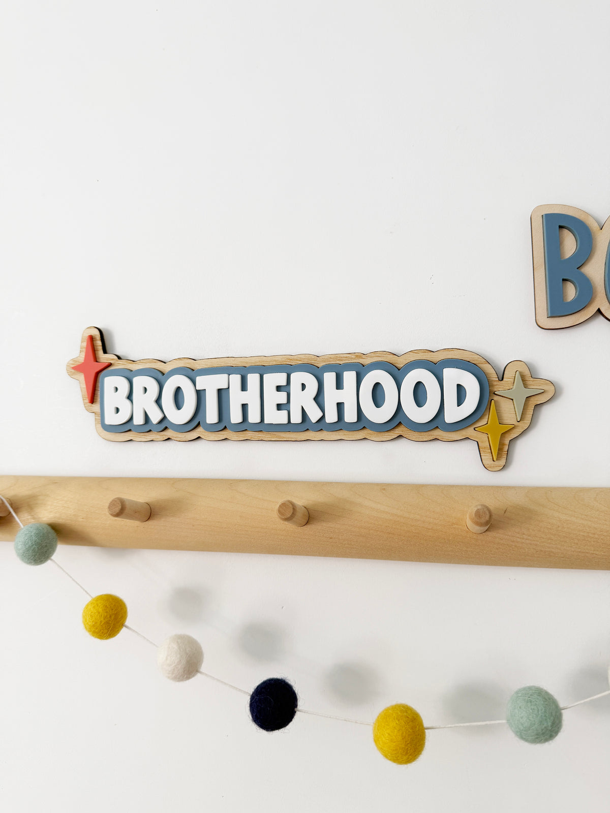 Brotherhood star wall sign