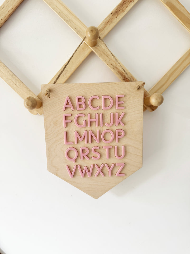 Alphabet wall hanging pennant