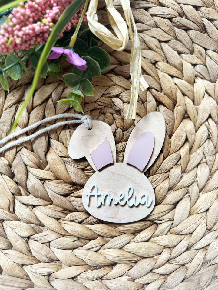 Personalised Easter bunny tag