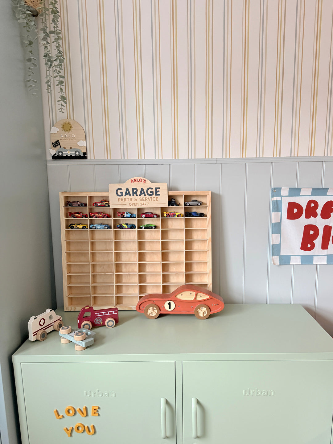 Personalised car garage sign