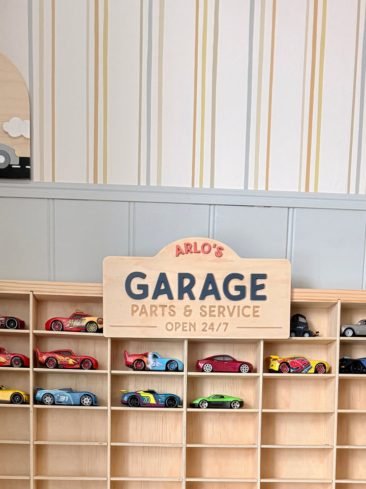 Personalised car garage sign