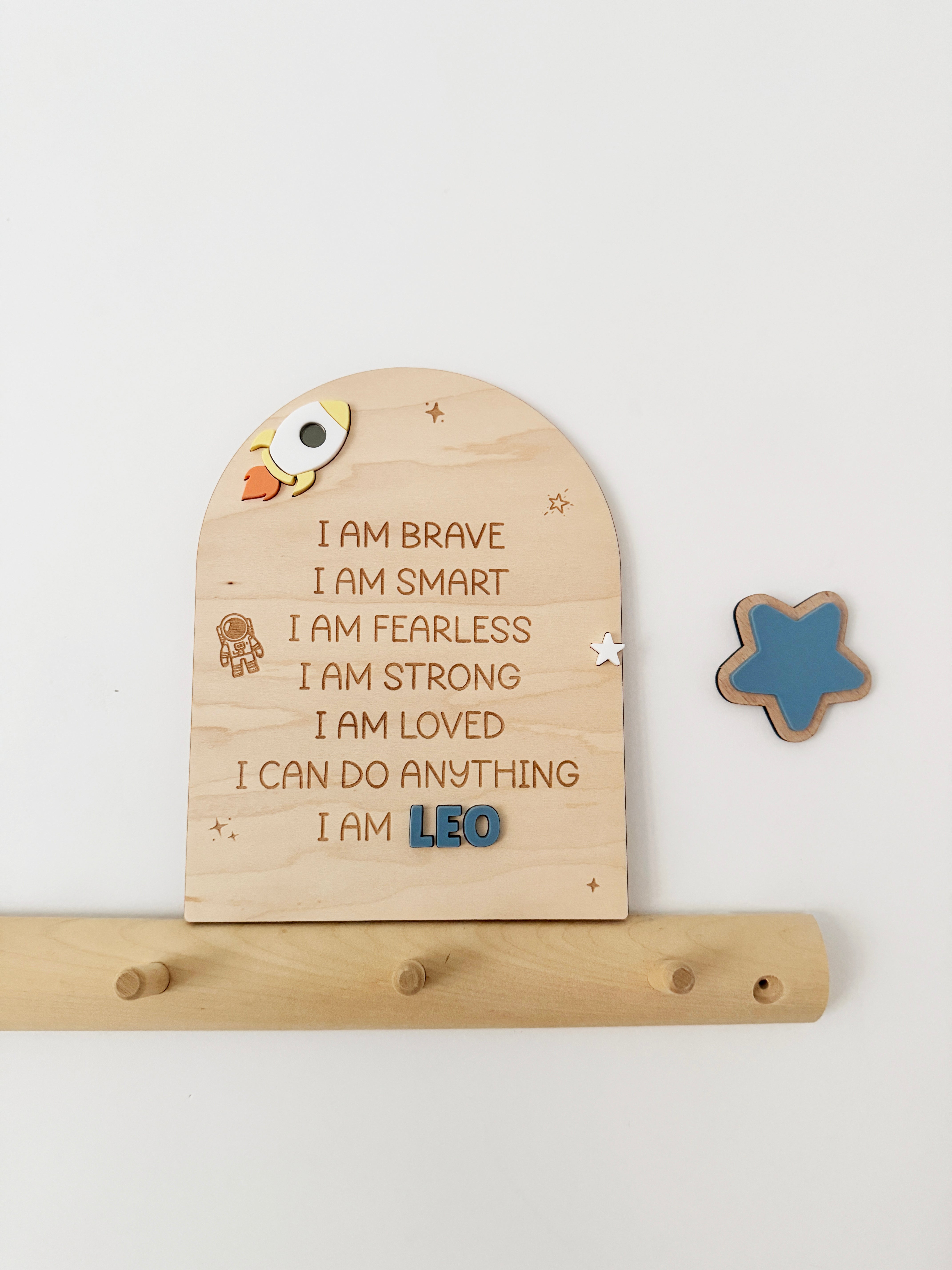 Personalised affirmation arch - space
